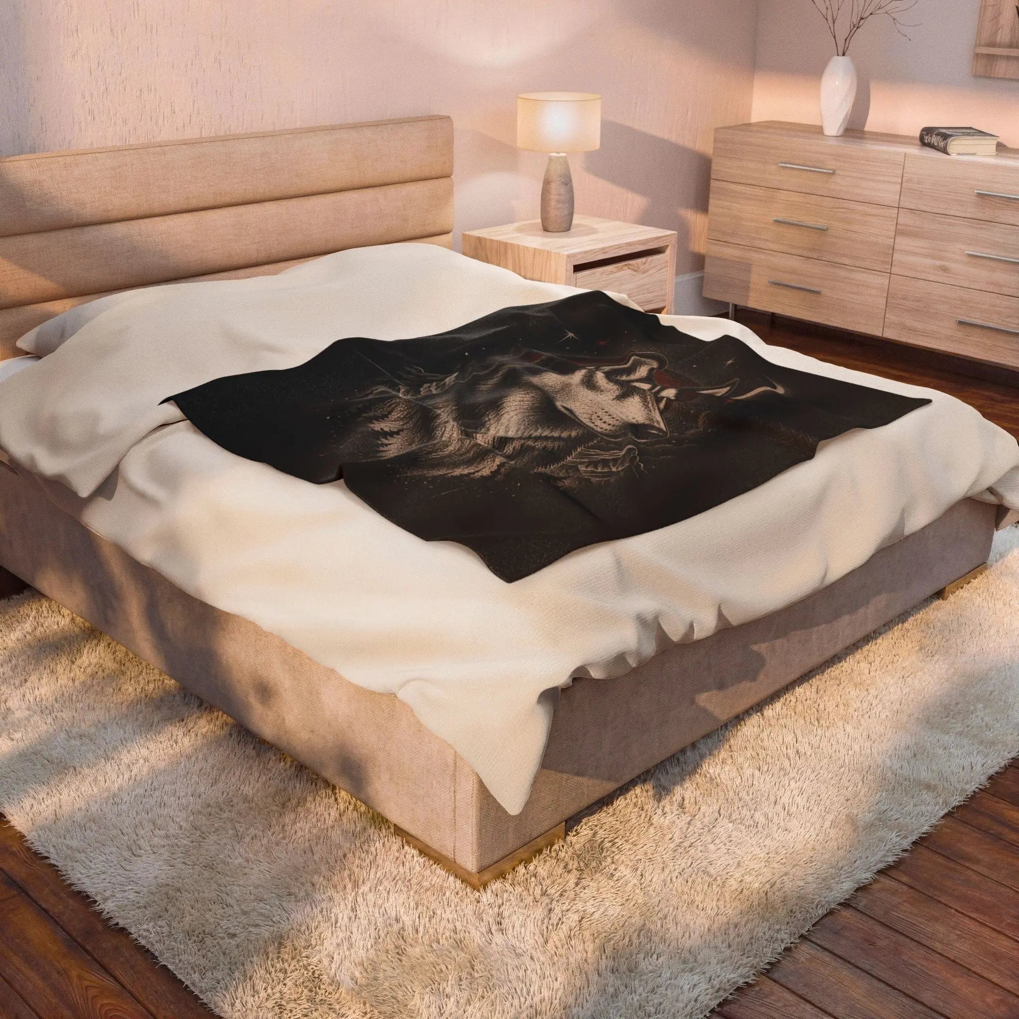 Velveteen Plush Blanket Printify