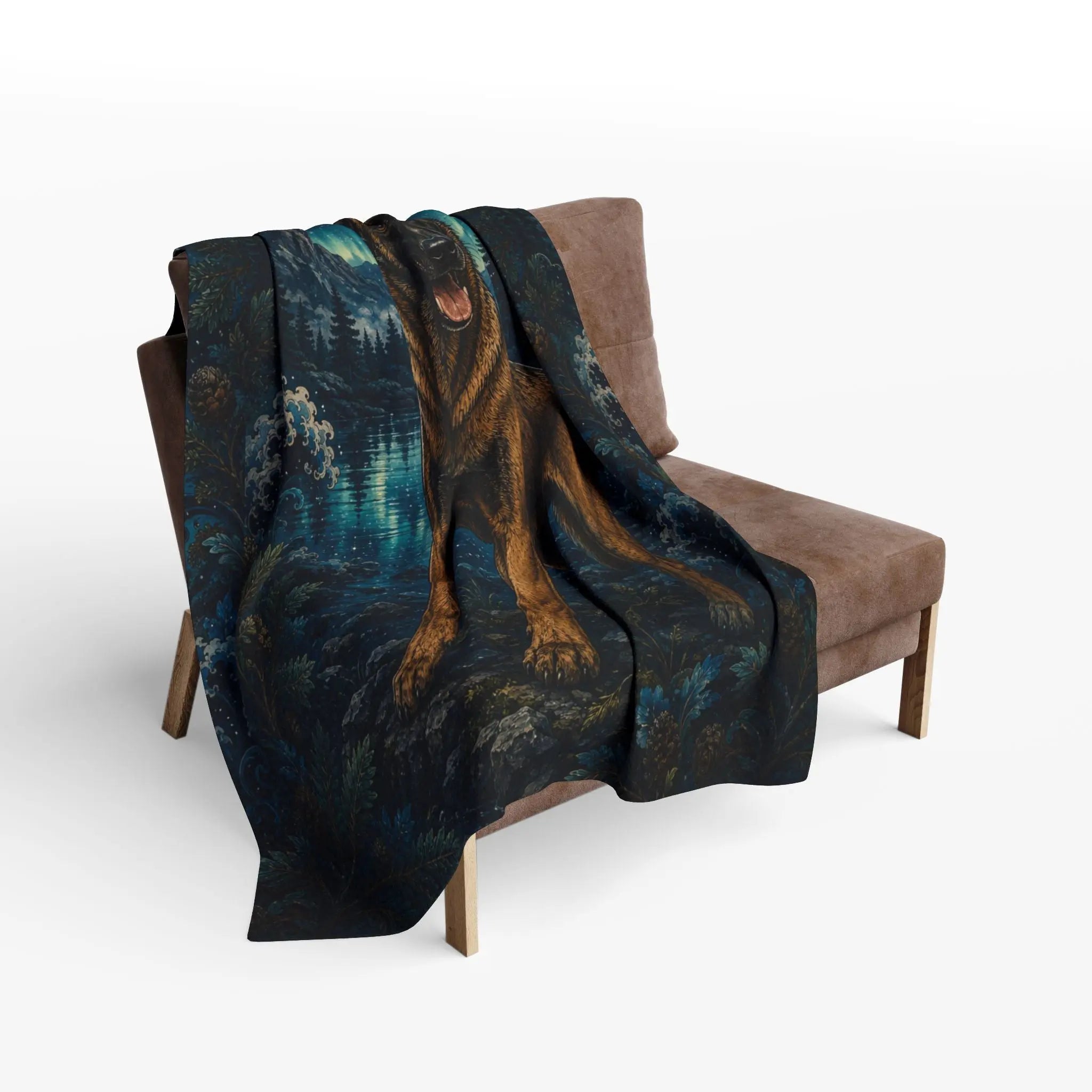 Arctic Fleece Blanket Belgian Malinois Printify
