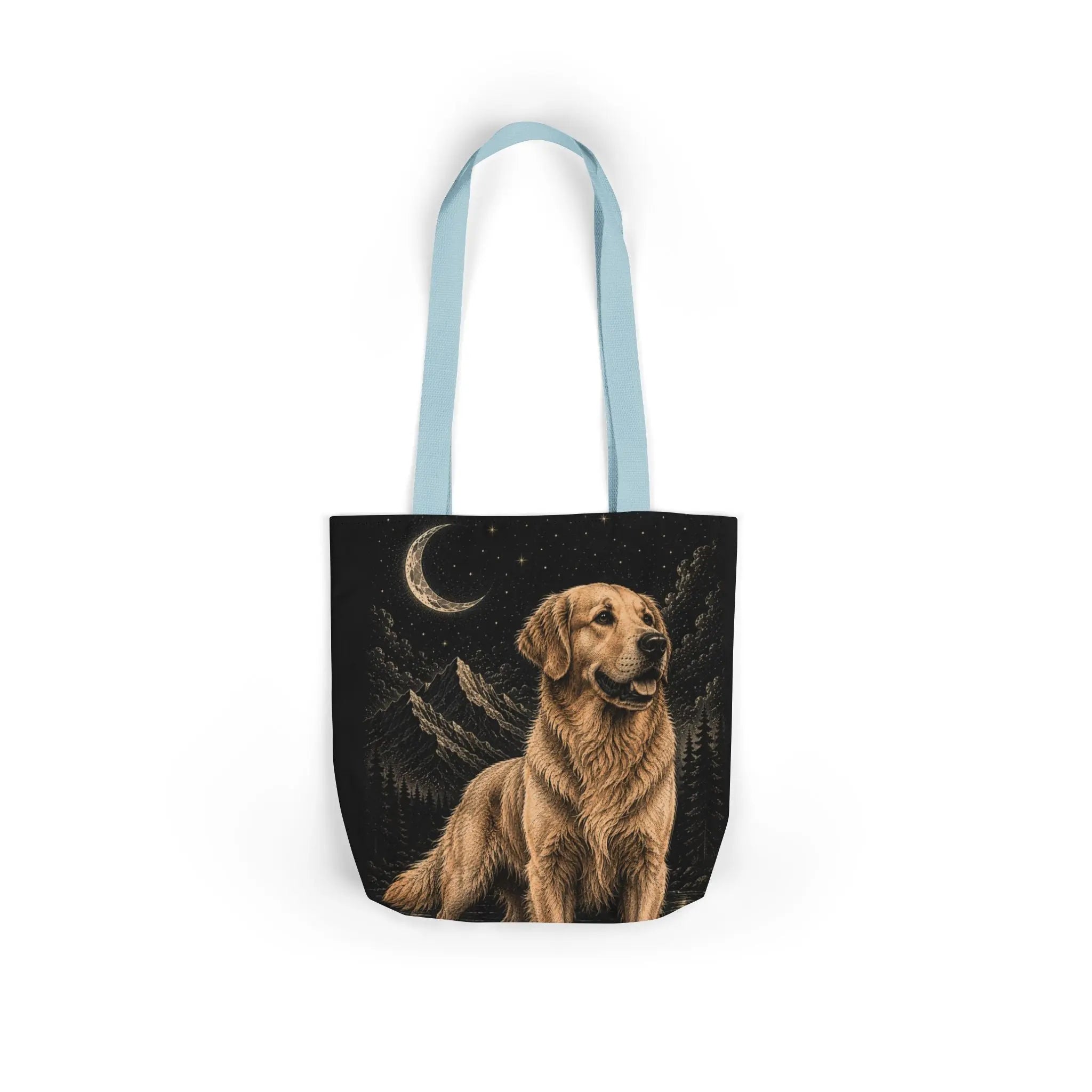 Moonlit golden retriever tote bag Printify