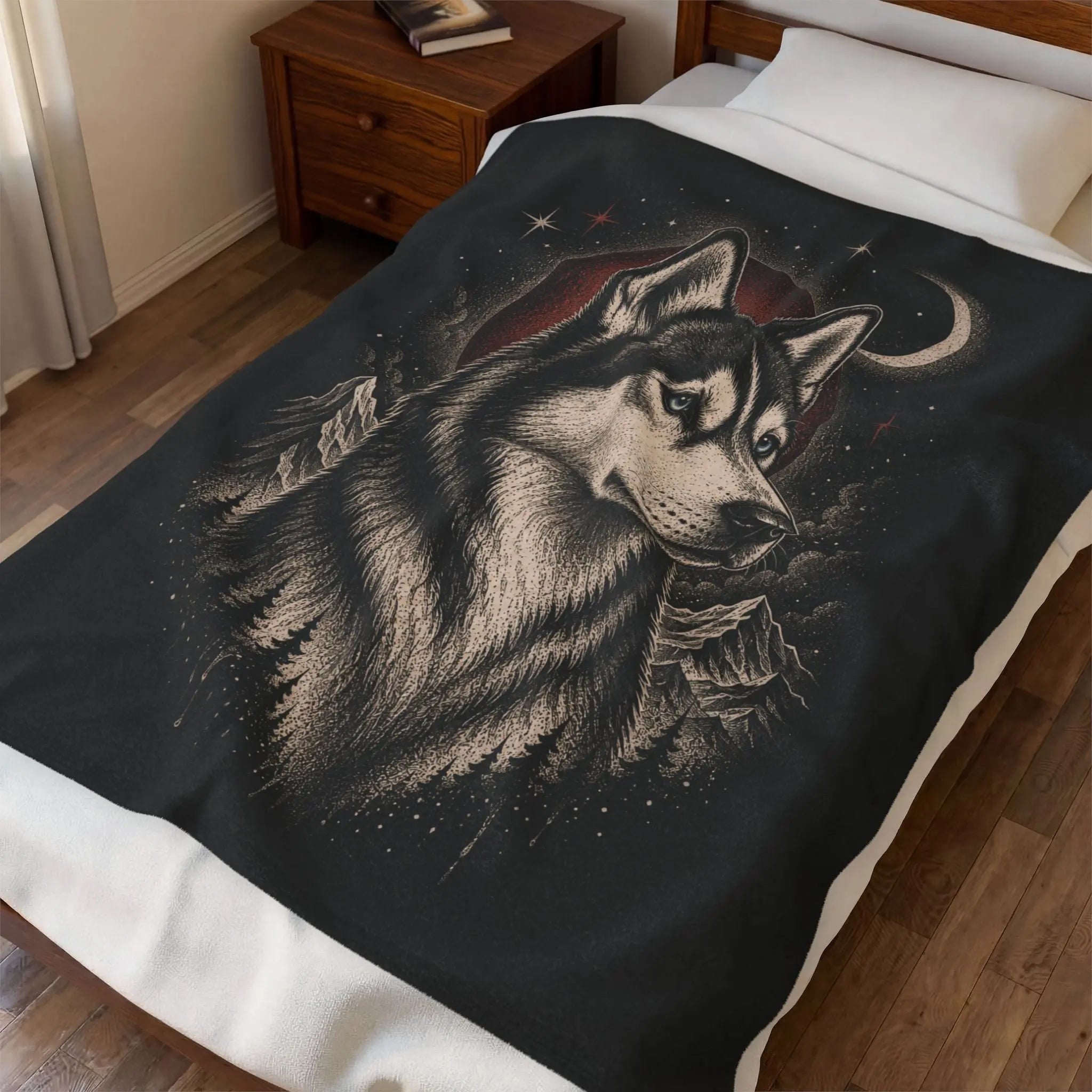 Velveteen Plush Blanket Printify