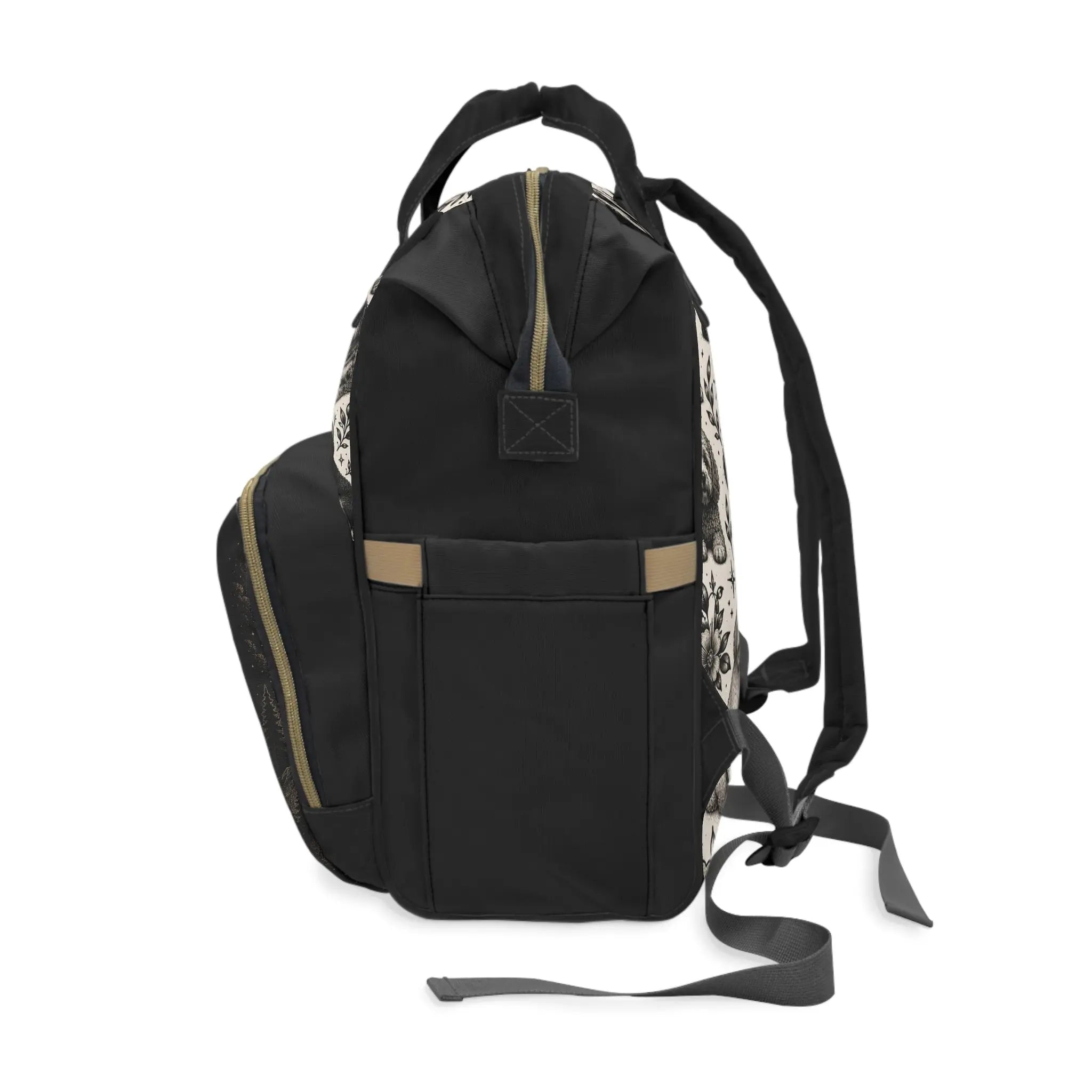 Bernedoodle Moonlit Adventure Multifunctional Backpack Printify