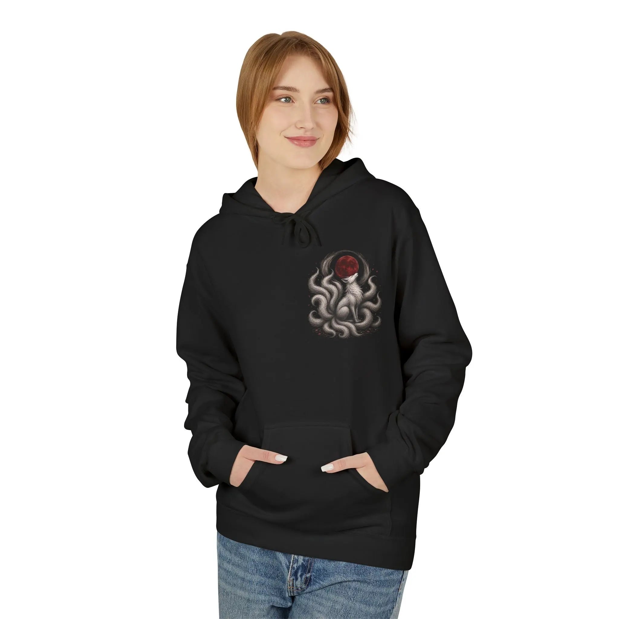 Unisex Midweight nine tails Fleece Hoodie Printify