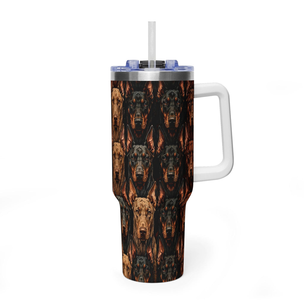 Doberman coats tumbler 40 oz