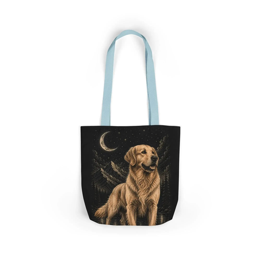 Moonlit golden retriever tote bag Printify