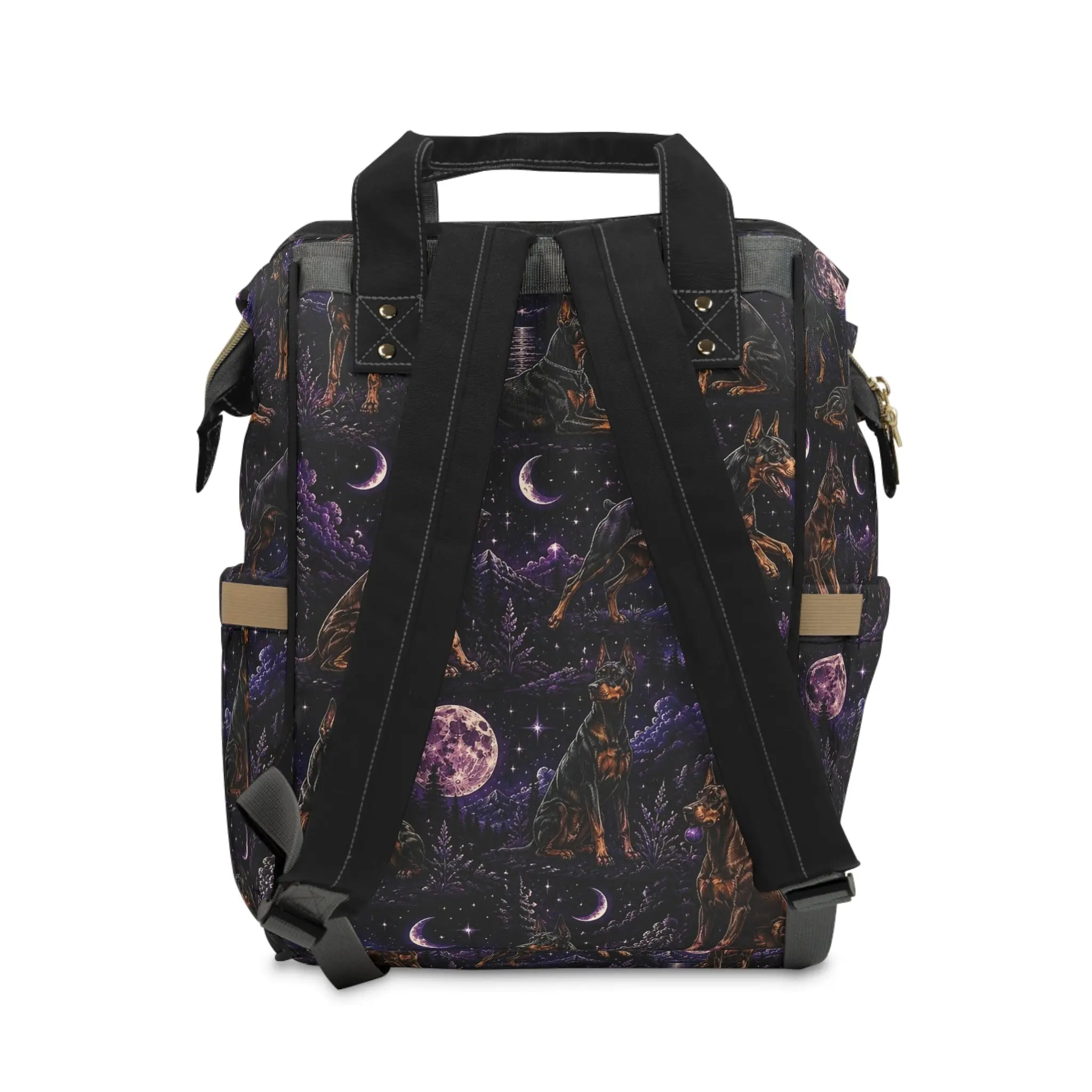 Multifunctional Doberman backpack Printify