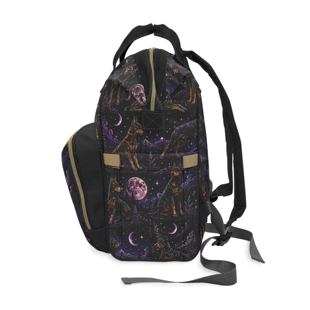 Multifunctional Doberman backpack Printify