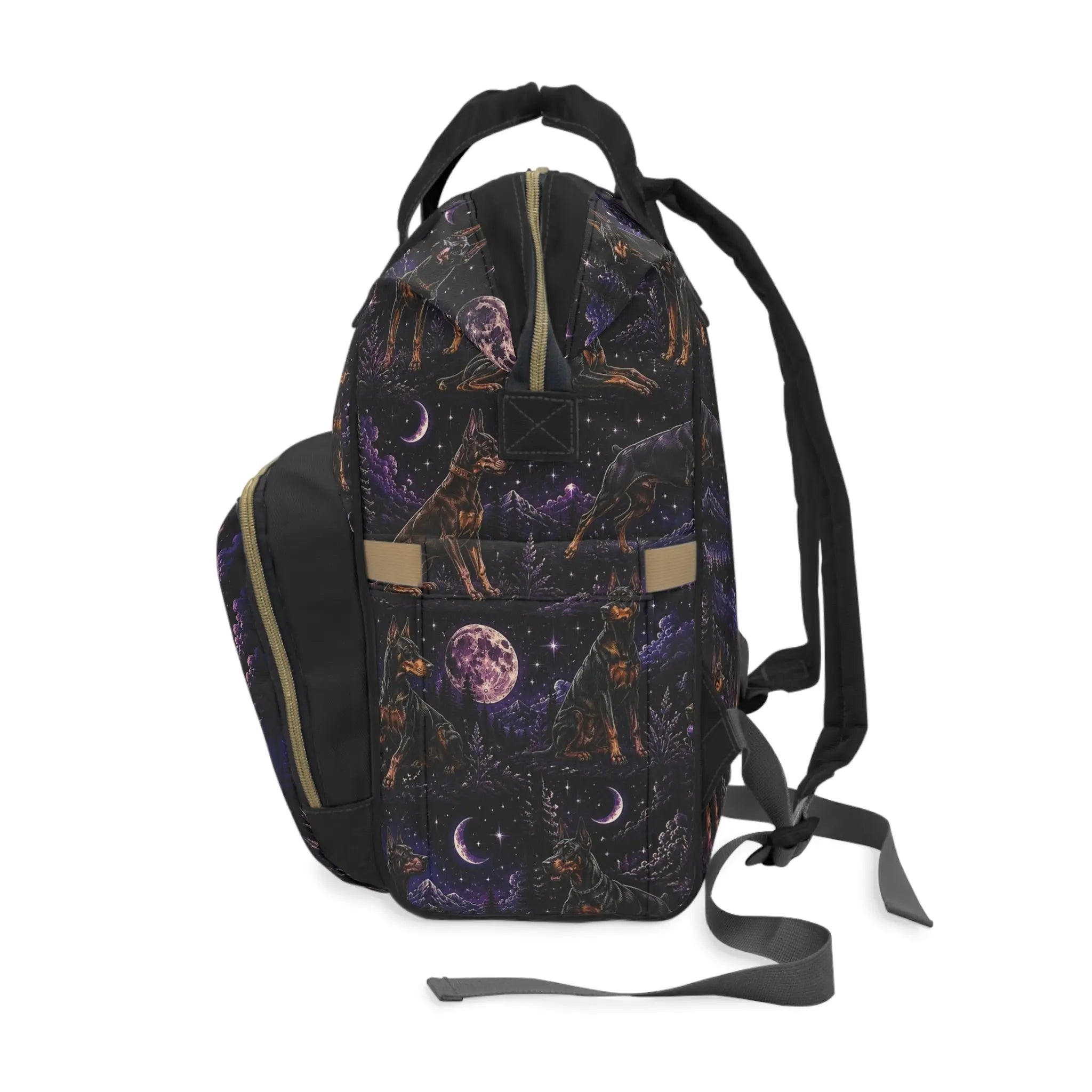 Multifunctional Doberman backpack Printify