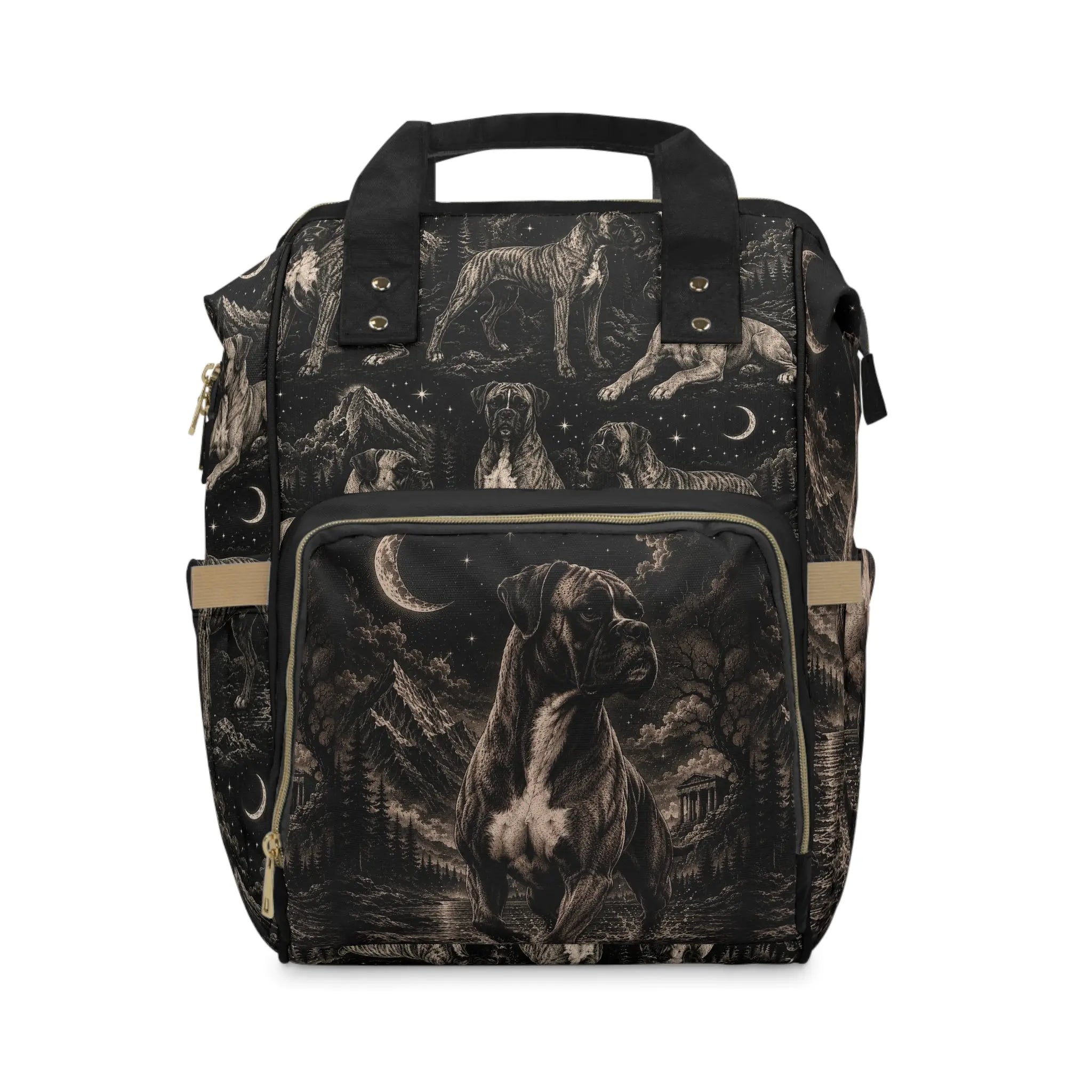Multifunctional boxer dog back pack Printify