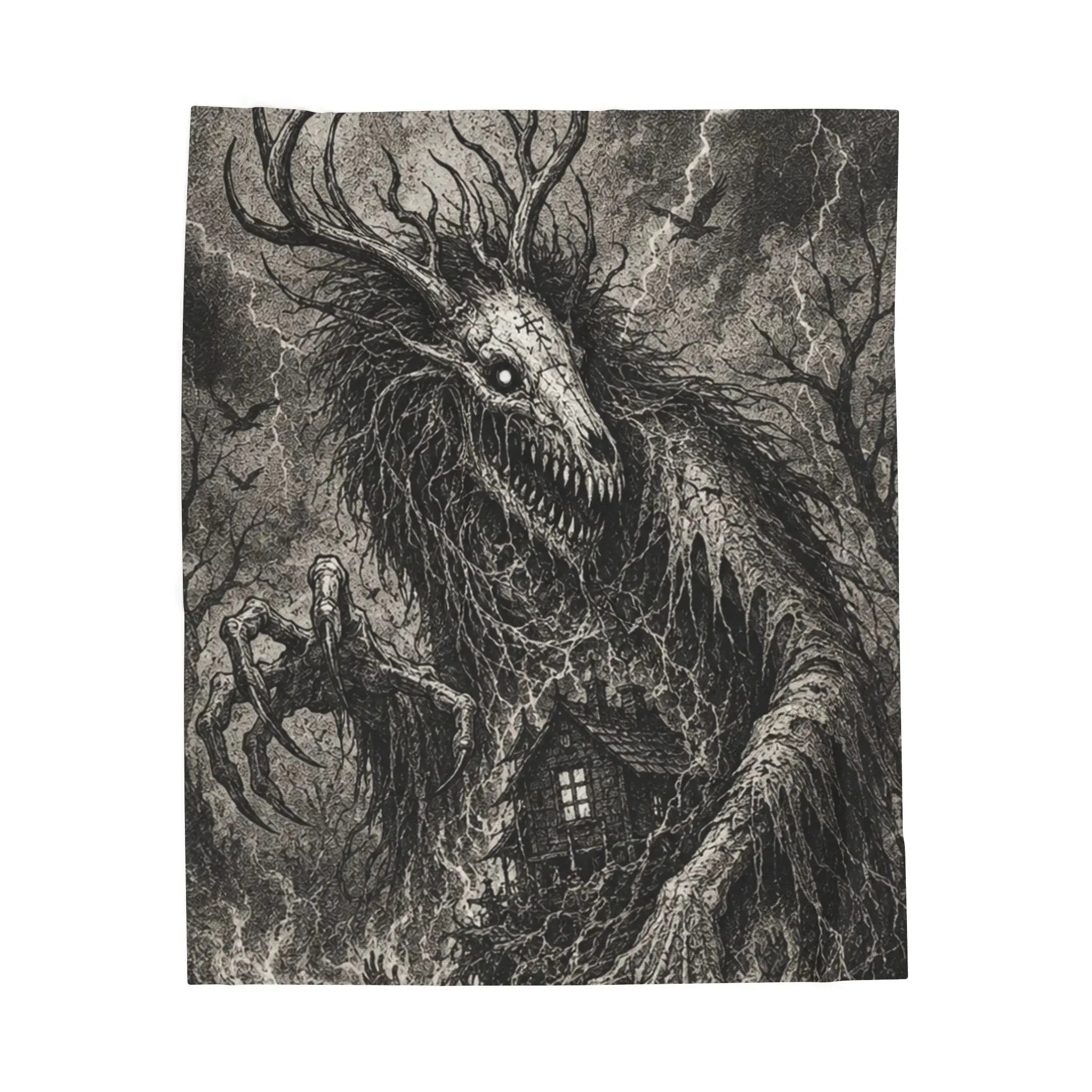 The Wendigo art blanket Printify