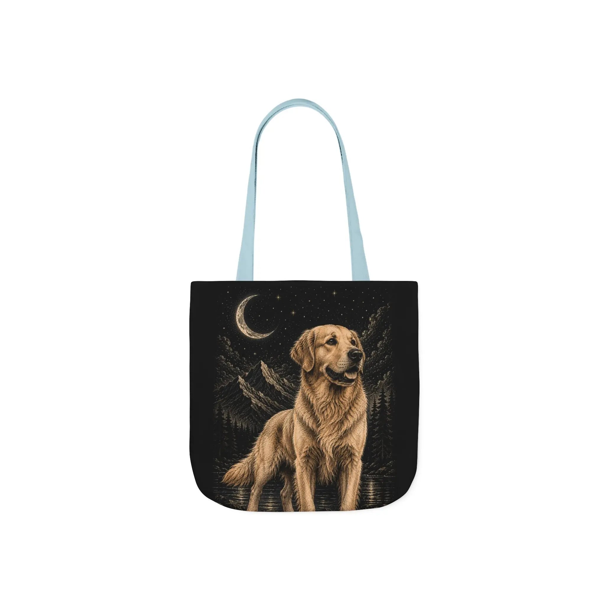 Moonlit golden retriever tote bag Printify