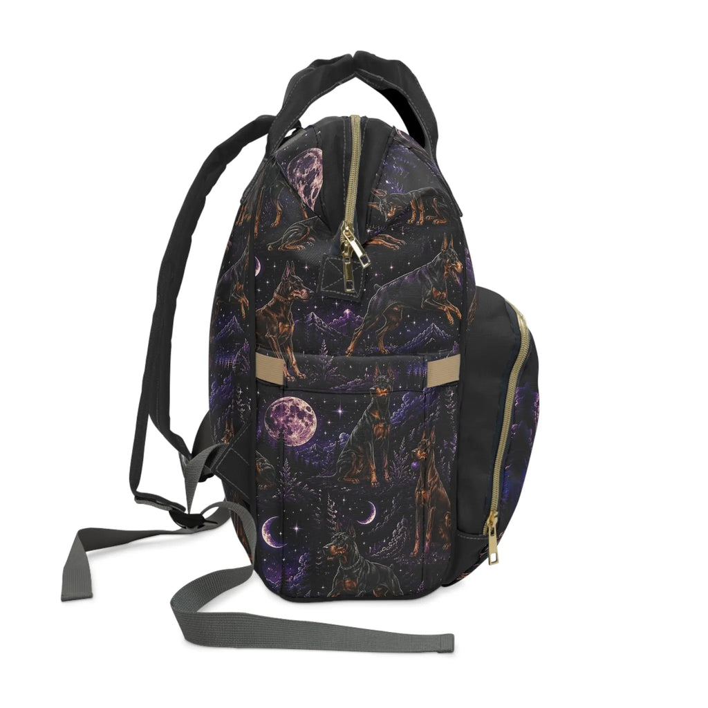 Multifunctional Doberman backpack Printify