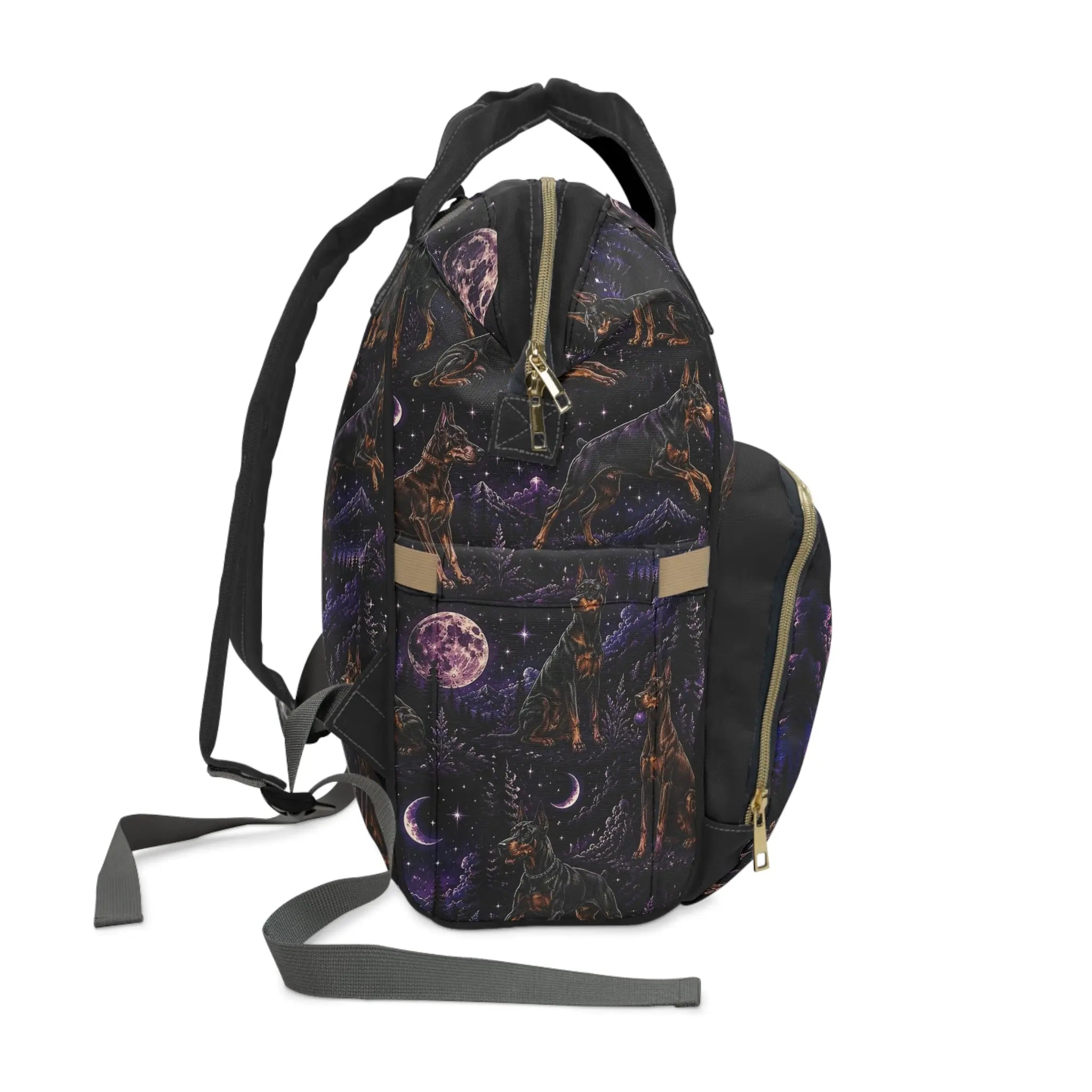 Multifunctional Doberman backpack Printify