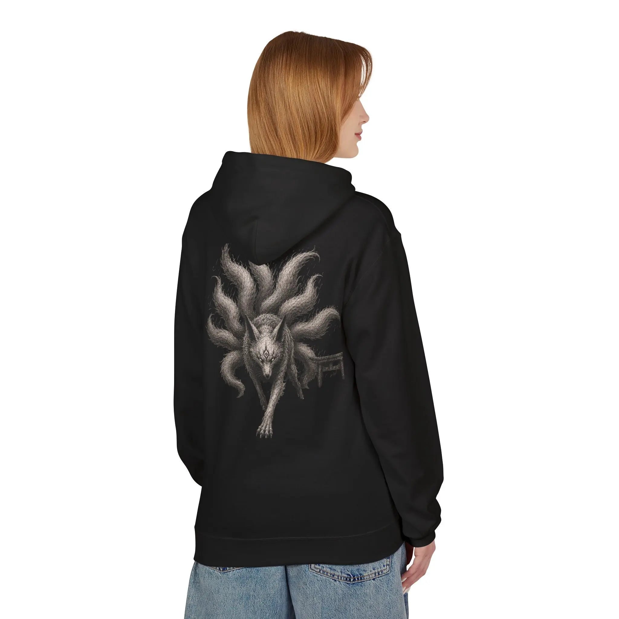 Unisex Midweight nine tails Fleece Hoodie Printify
