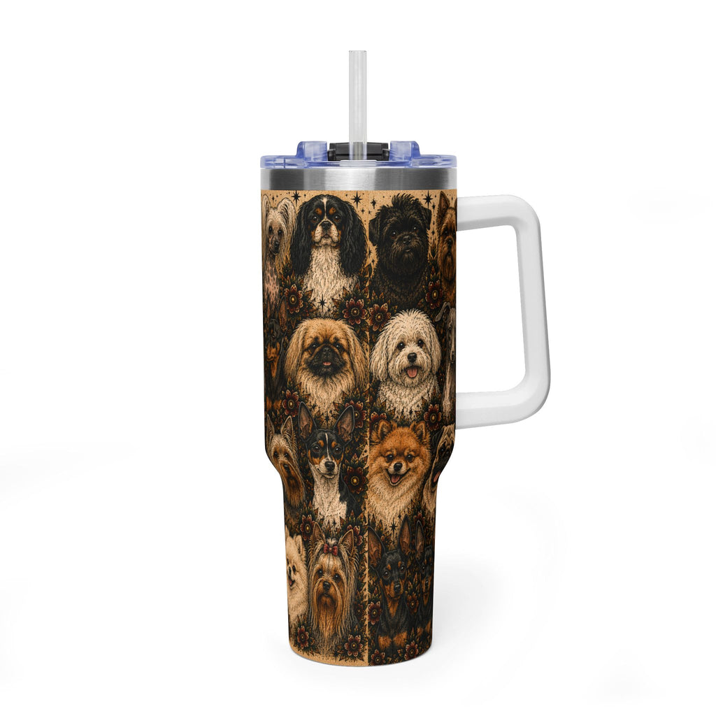 Toy breeds 40 oz insulated tumbler