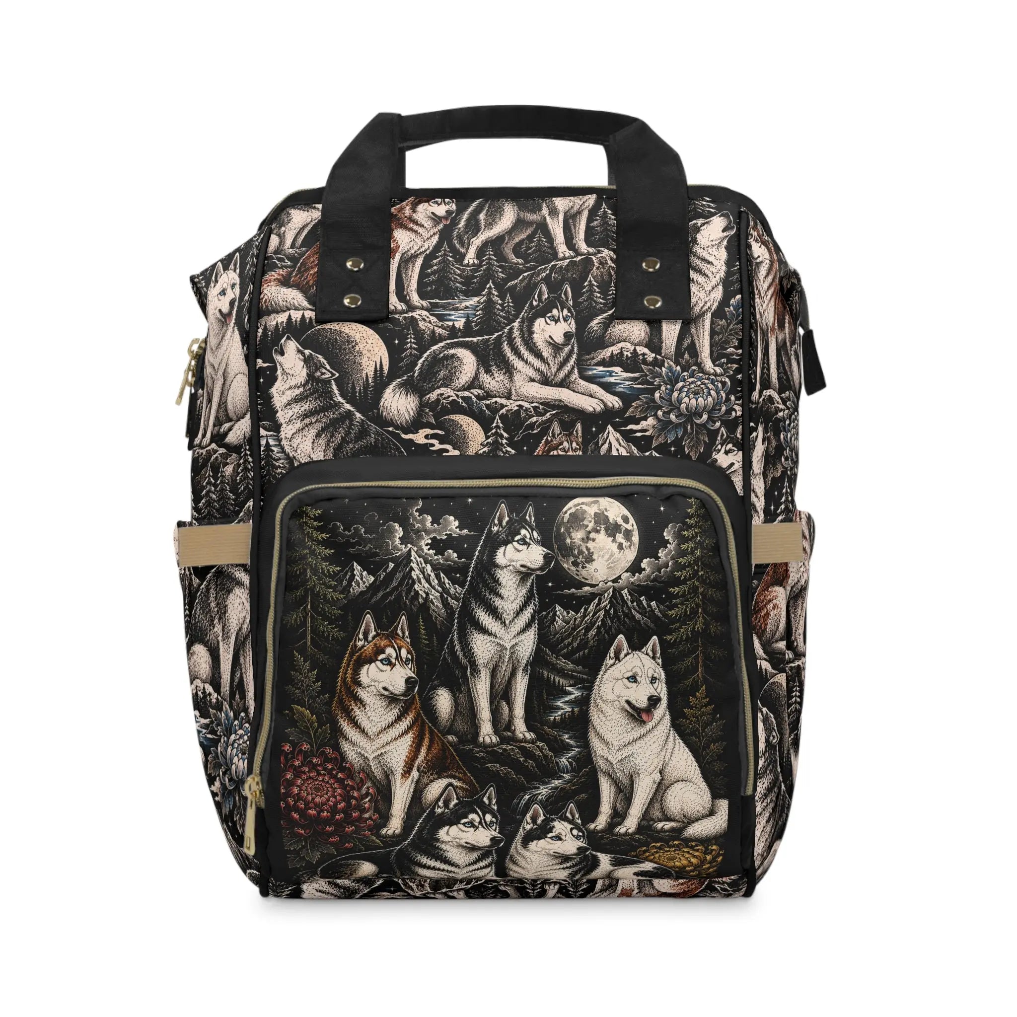 Multifunctional husky backpack Printify