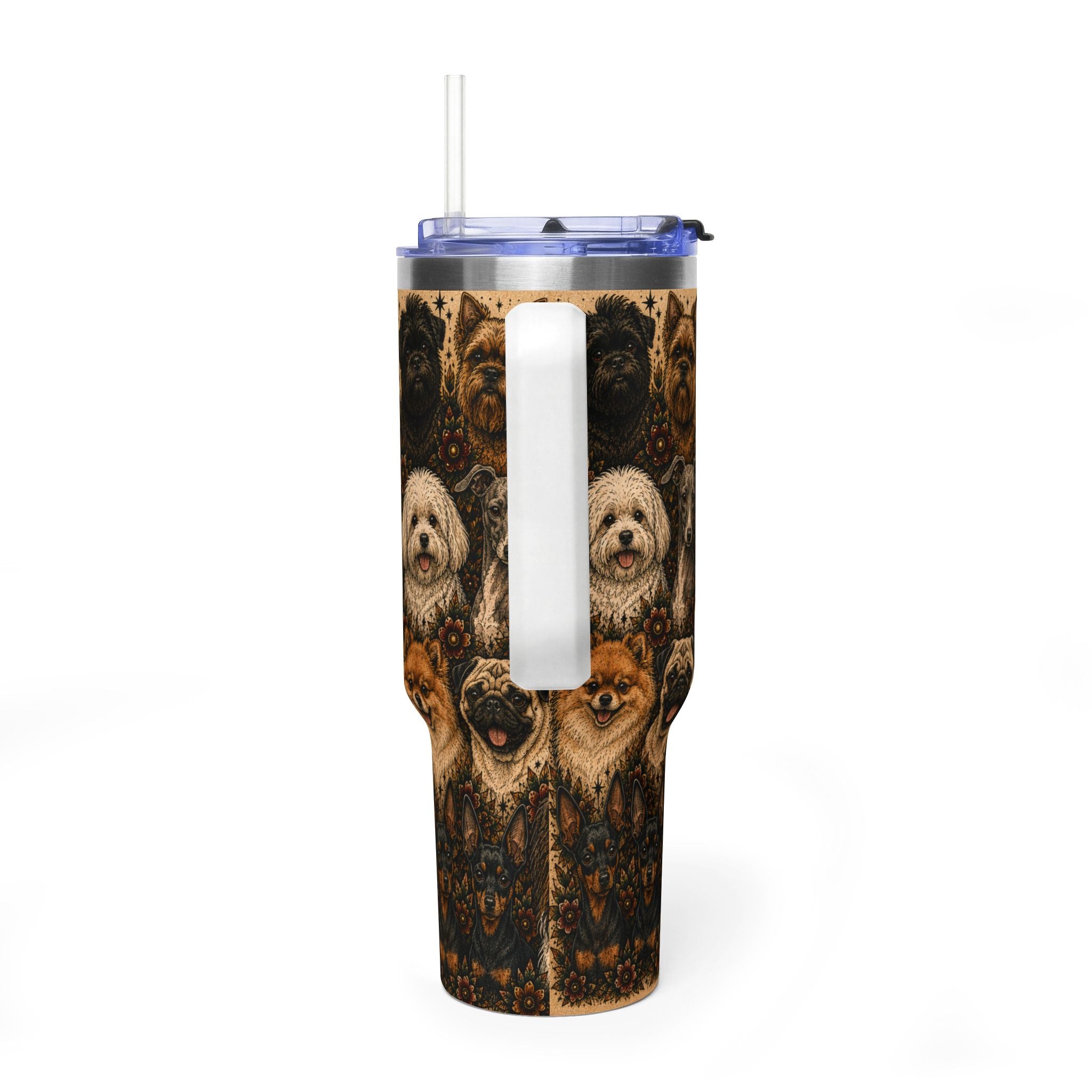 Toy breeds 40 oz insulated tumbler