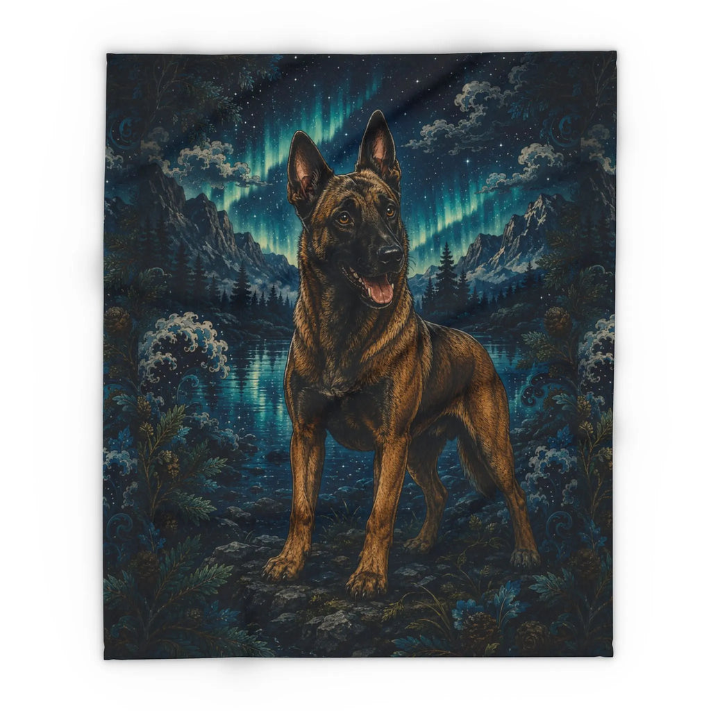 Arctic Fleece Blanket Belgian Malinois Printify