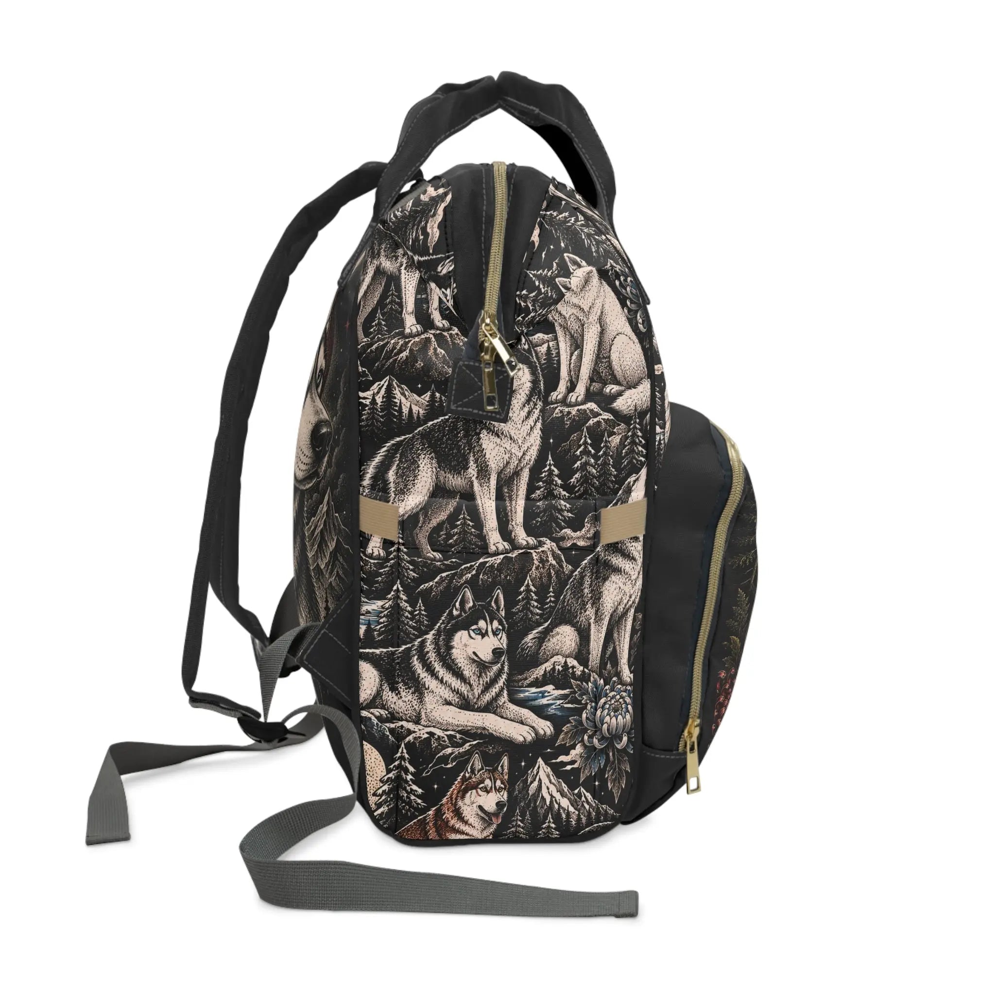 Multifunctional husky backpack Printify