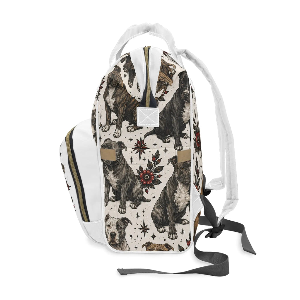 Multifunctional pitbull terrier back pack Printify