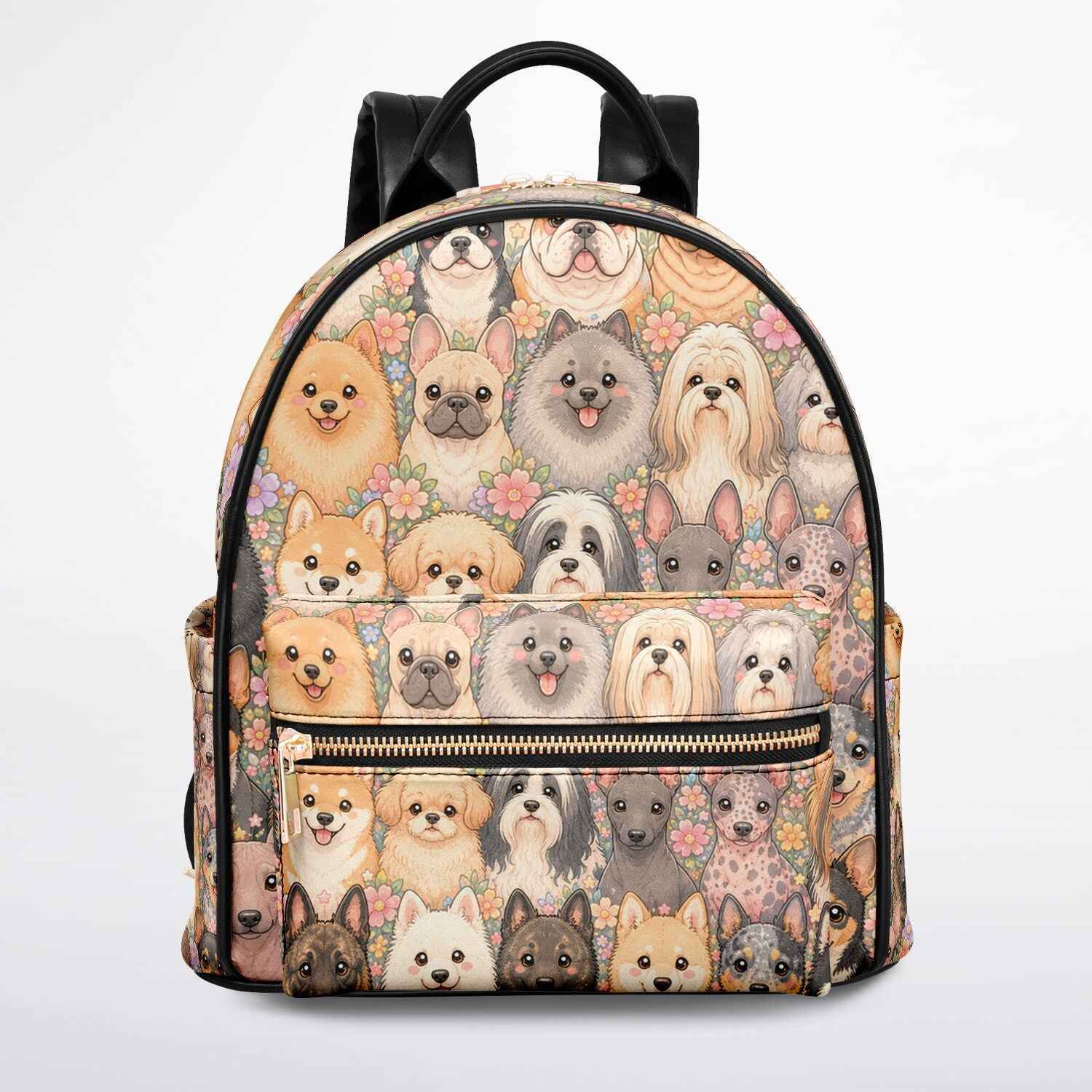 canvas mini backpack dogs Dog Print 1/4