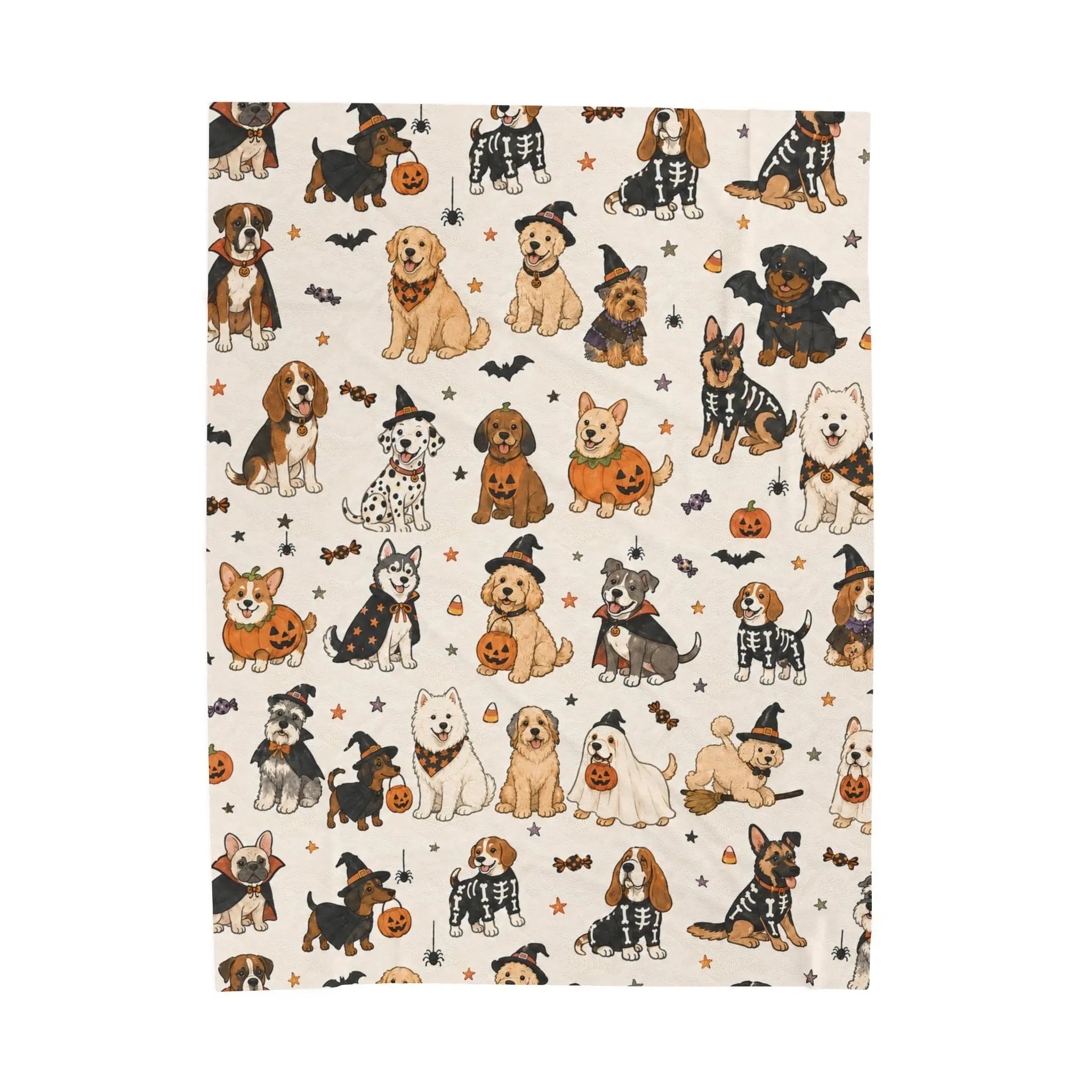 Halloween pattern blanket Printify