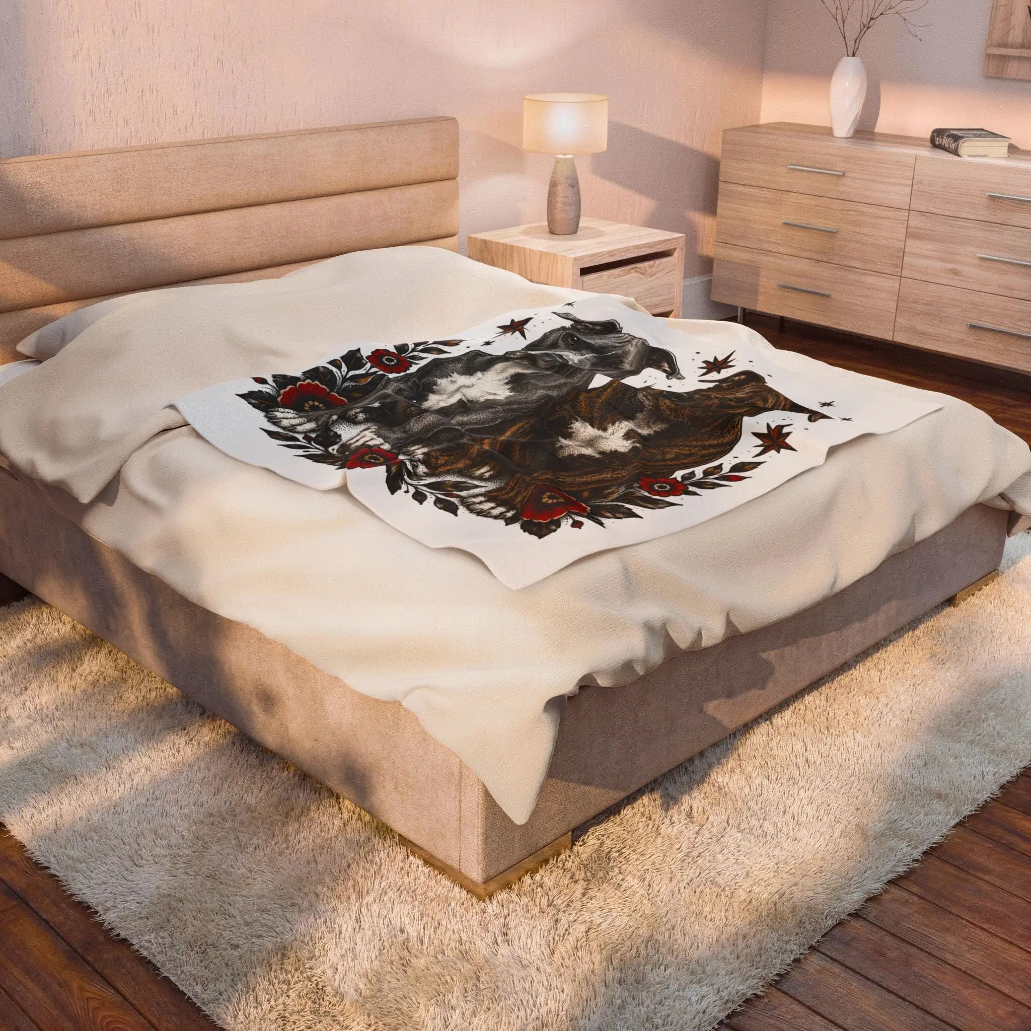 Velveteen Plush Blanket Printify
