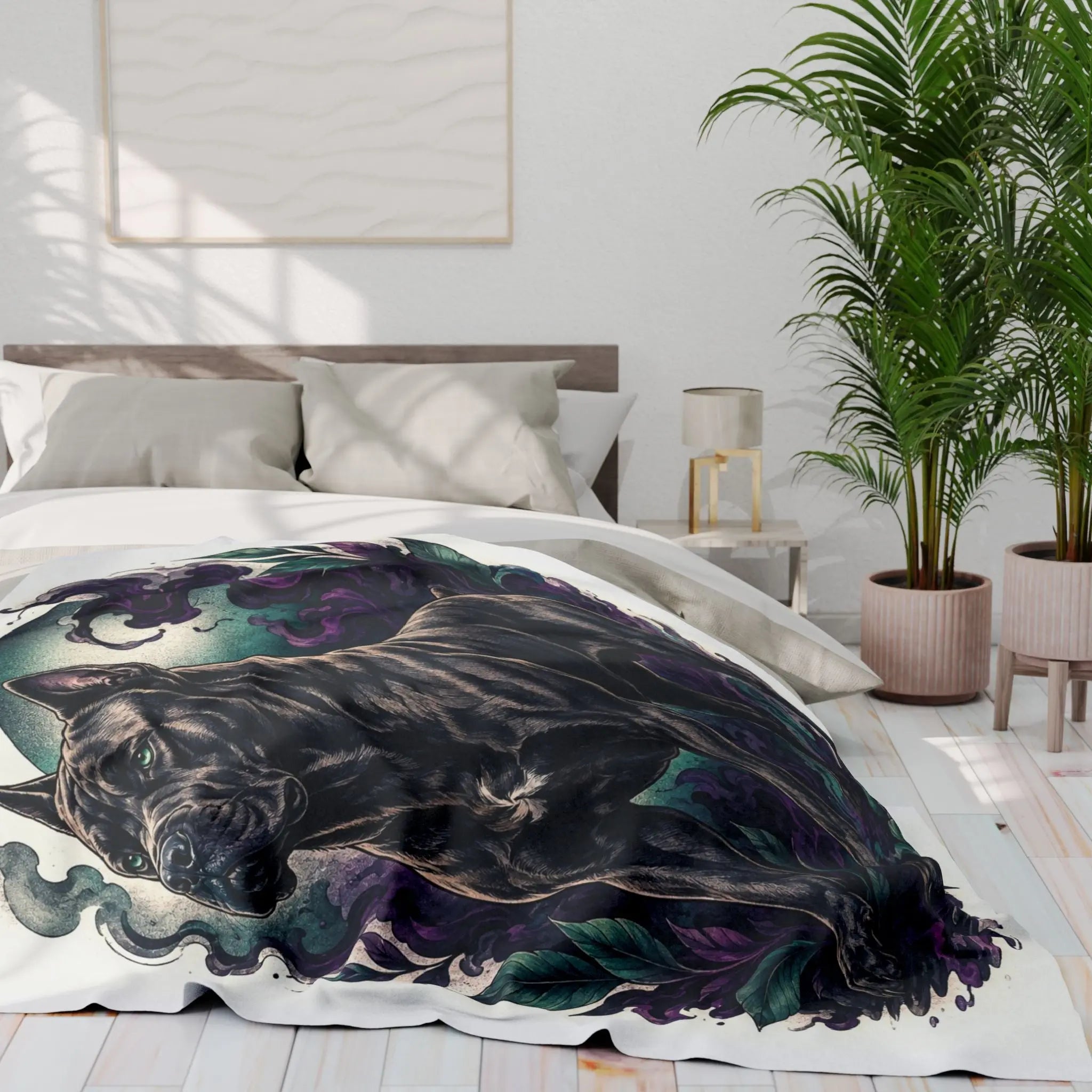 Cane corso fleece blanket Printify