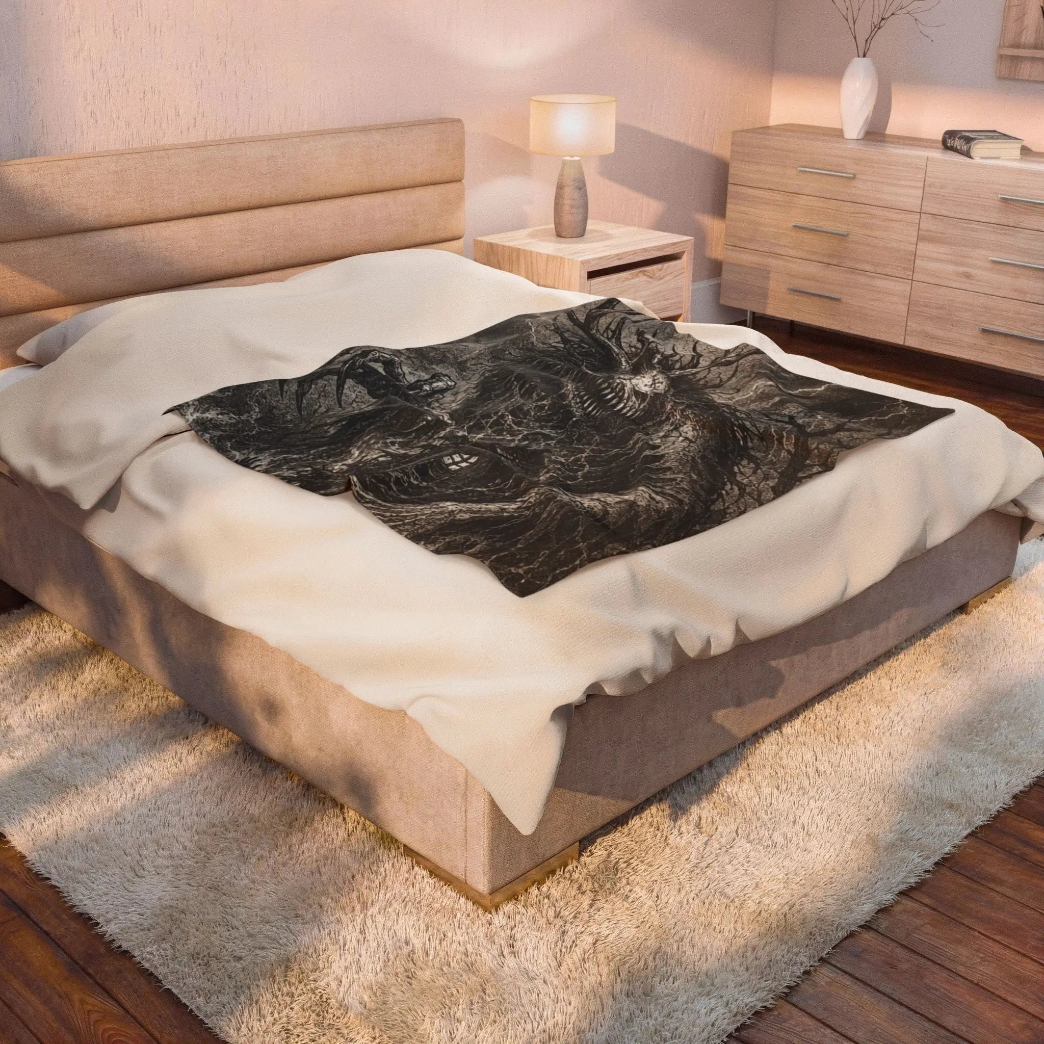 The Wendigo art blanket Printify