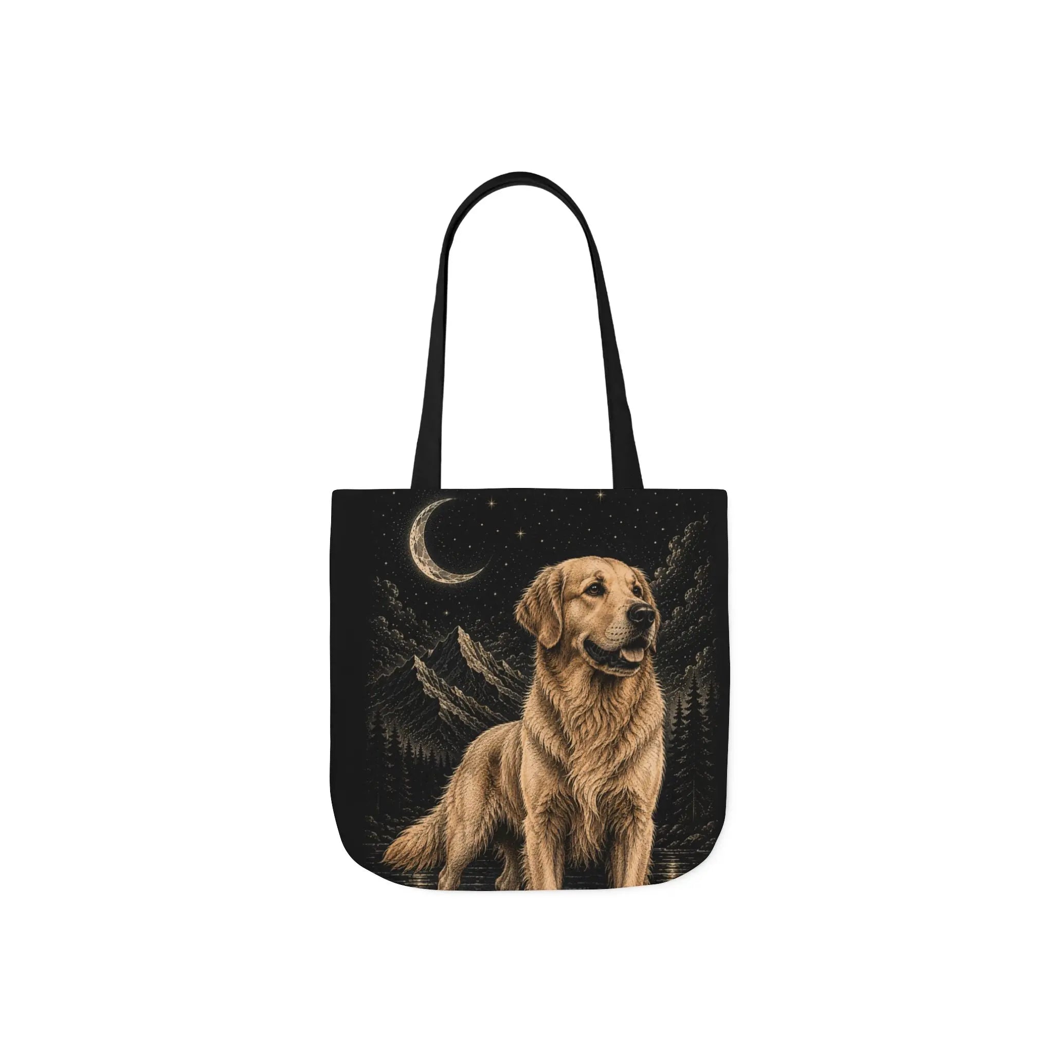 Moonlit golden retriever tote bag Printify