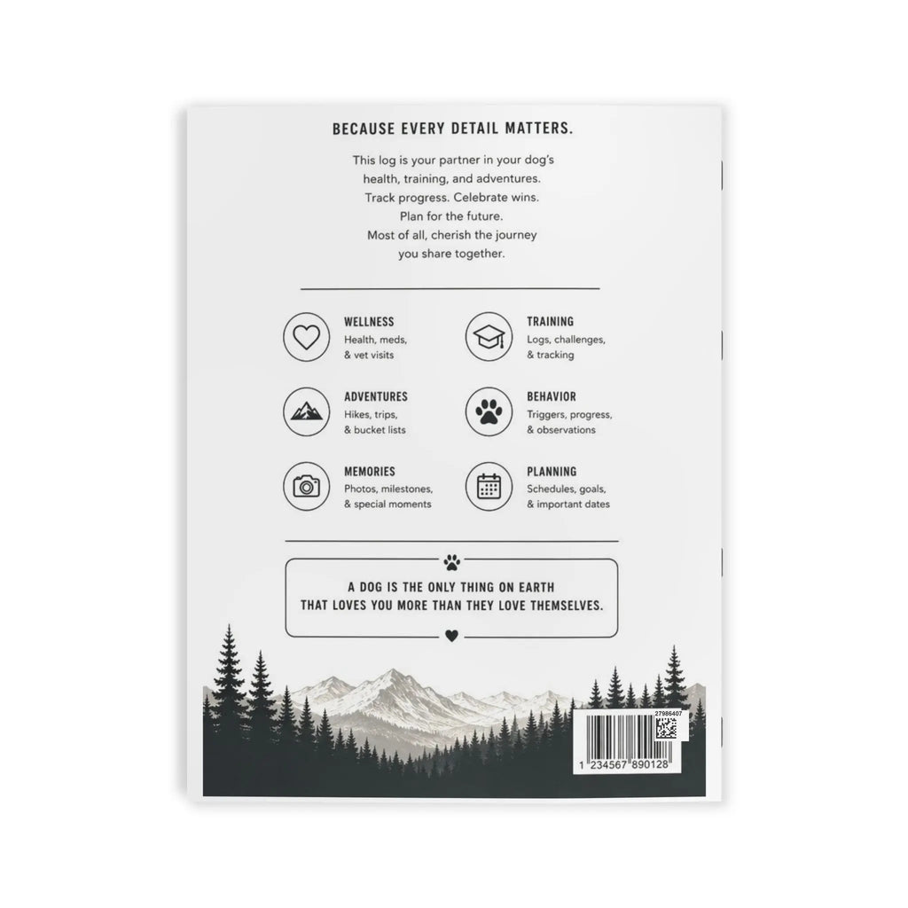 SHOUT Canine Co. Dog Care & Training Log Printify