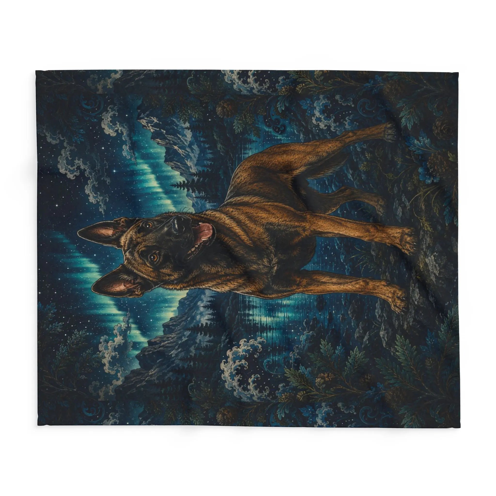 Arctic Fleece Blanket Belgian Malinois Printify