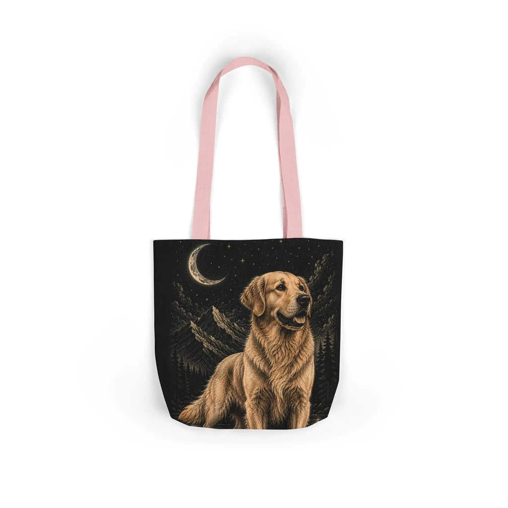 Moonlit golden retriever tote bag Printify