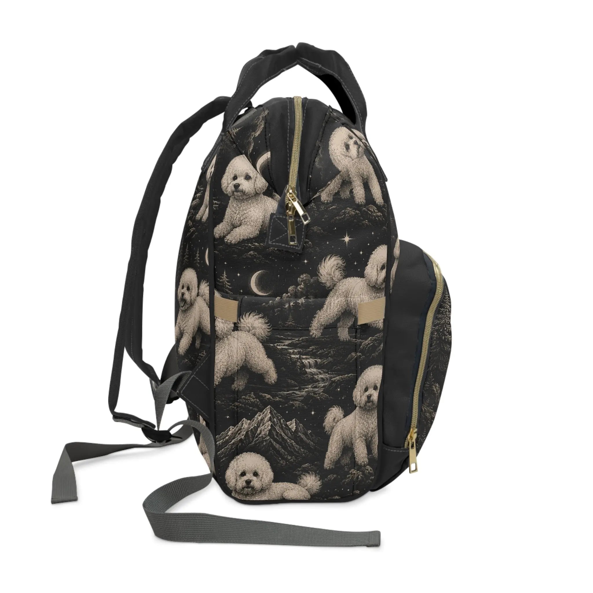 Multifunctional bichon frise backpack Printify