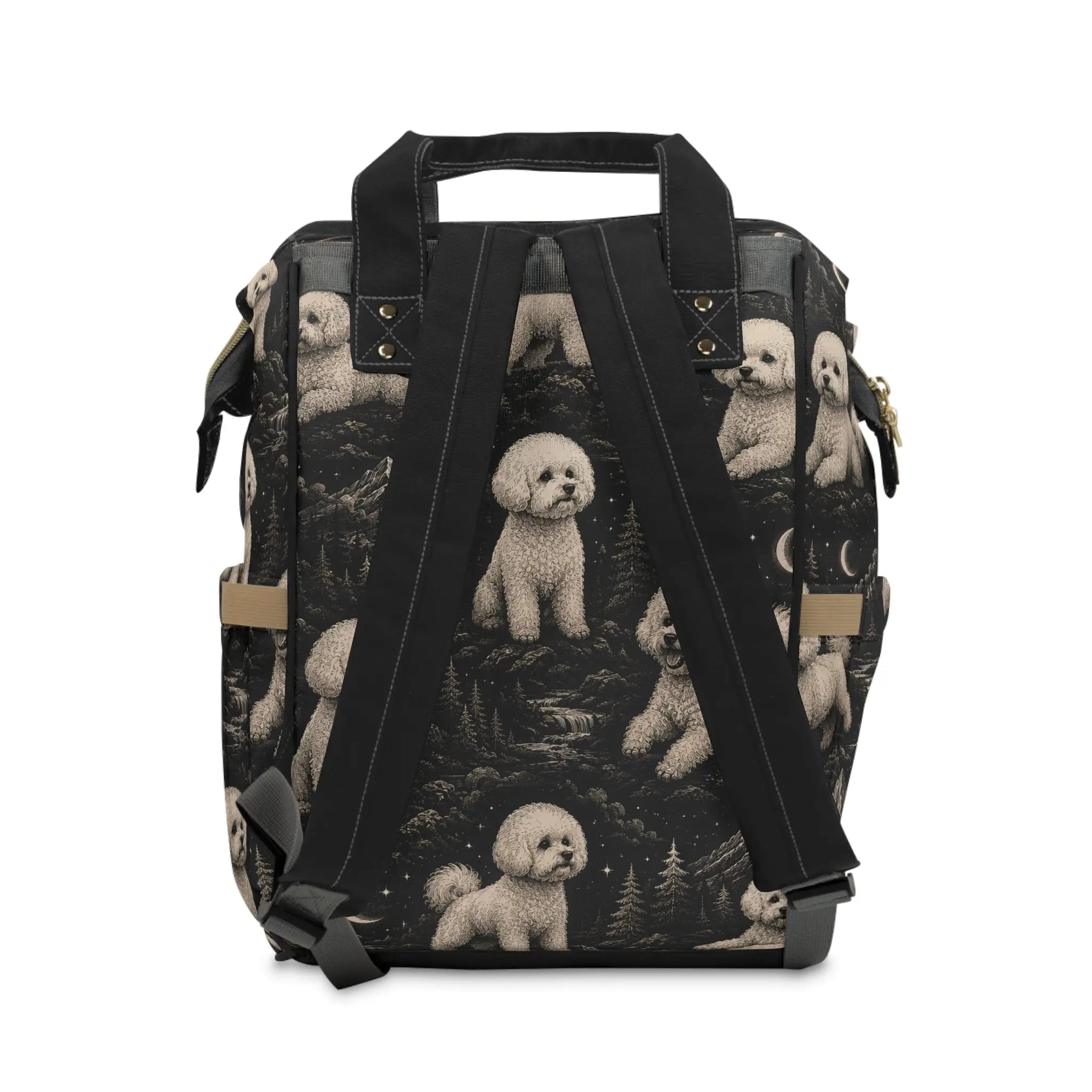 Multifunctional bichon frise backpack Printify