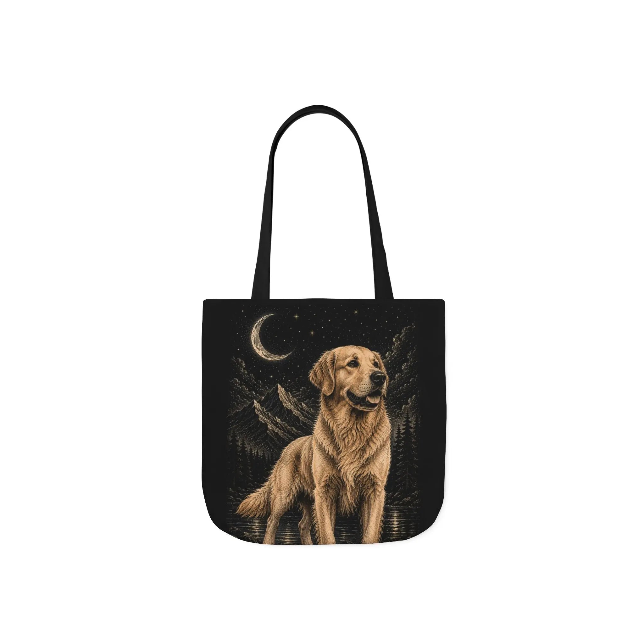 Moonlit golden retriever tote bag Printify