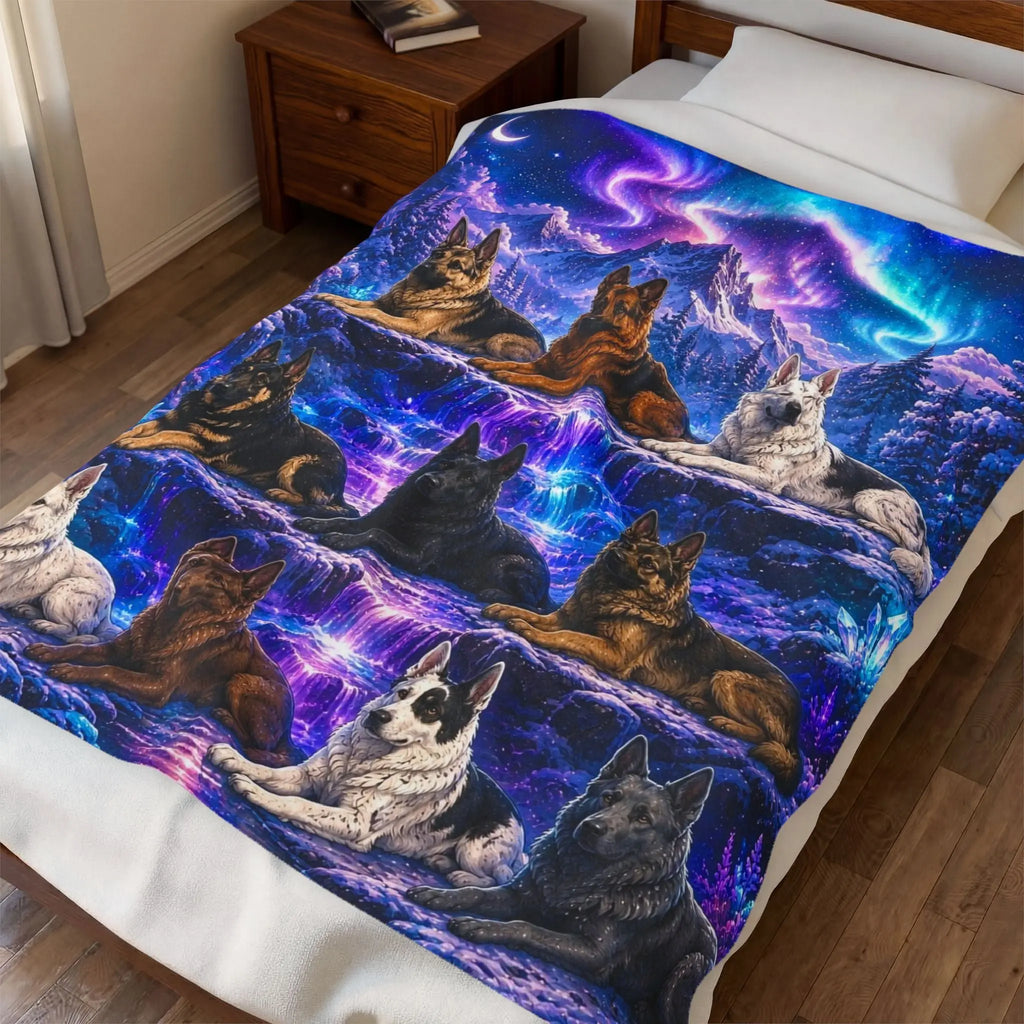 German shepherds blanket Printify