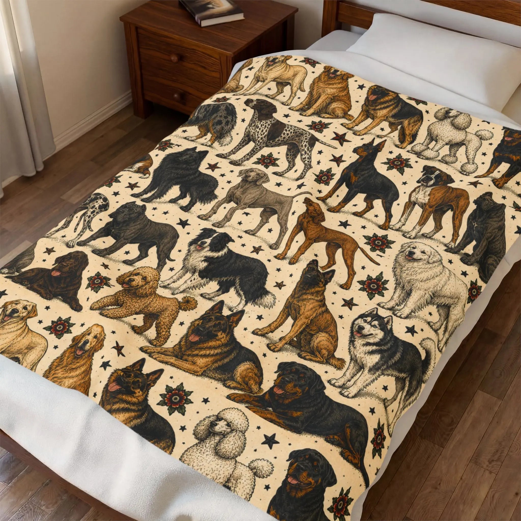 Velveteen Plush Blanket Printify