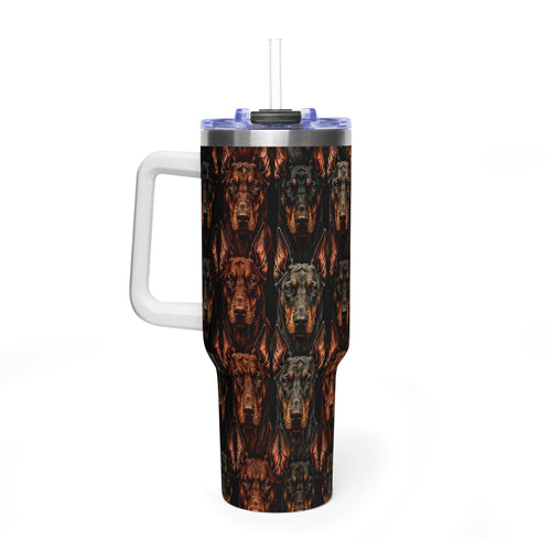 Doberman coats tumbler 40 oz