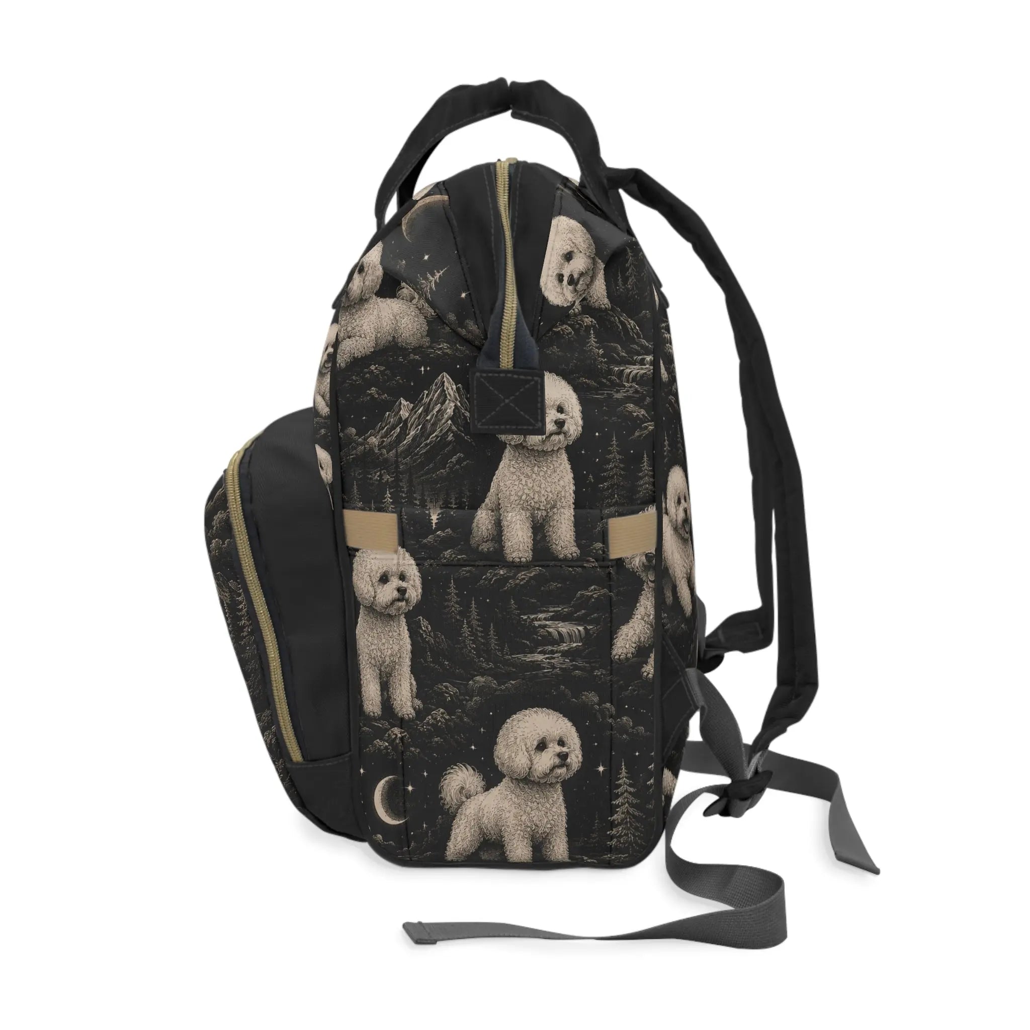 Multifunctional bichon frise backpack Printify