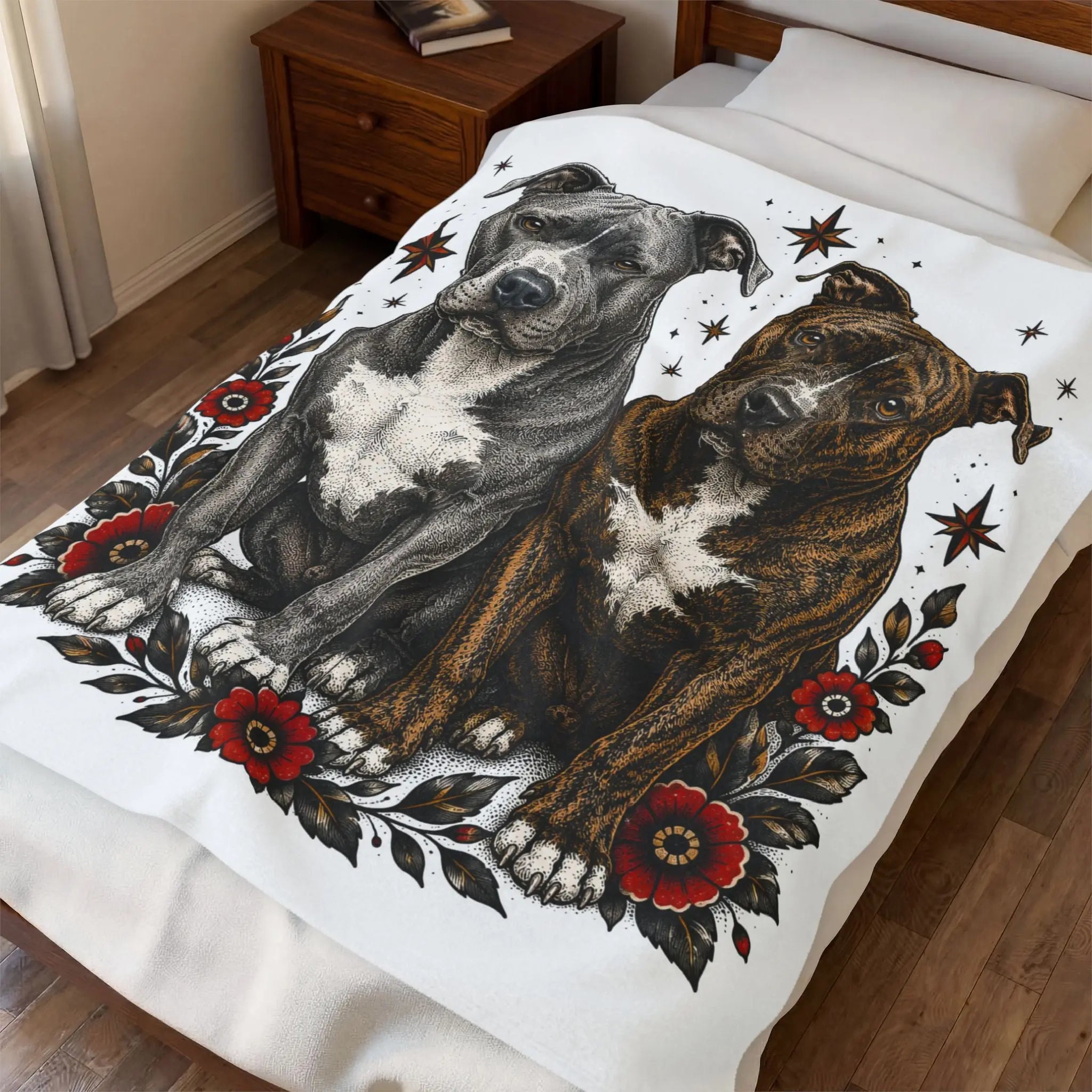 Velveteen Plush Blanket Printify