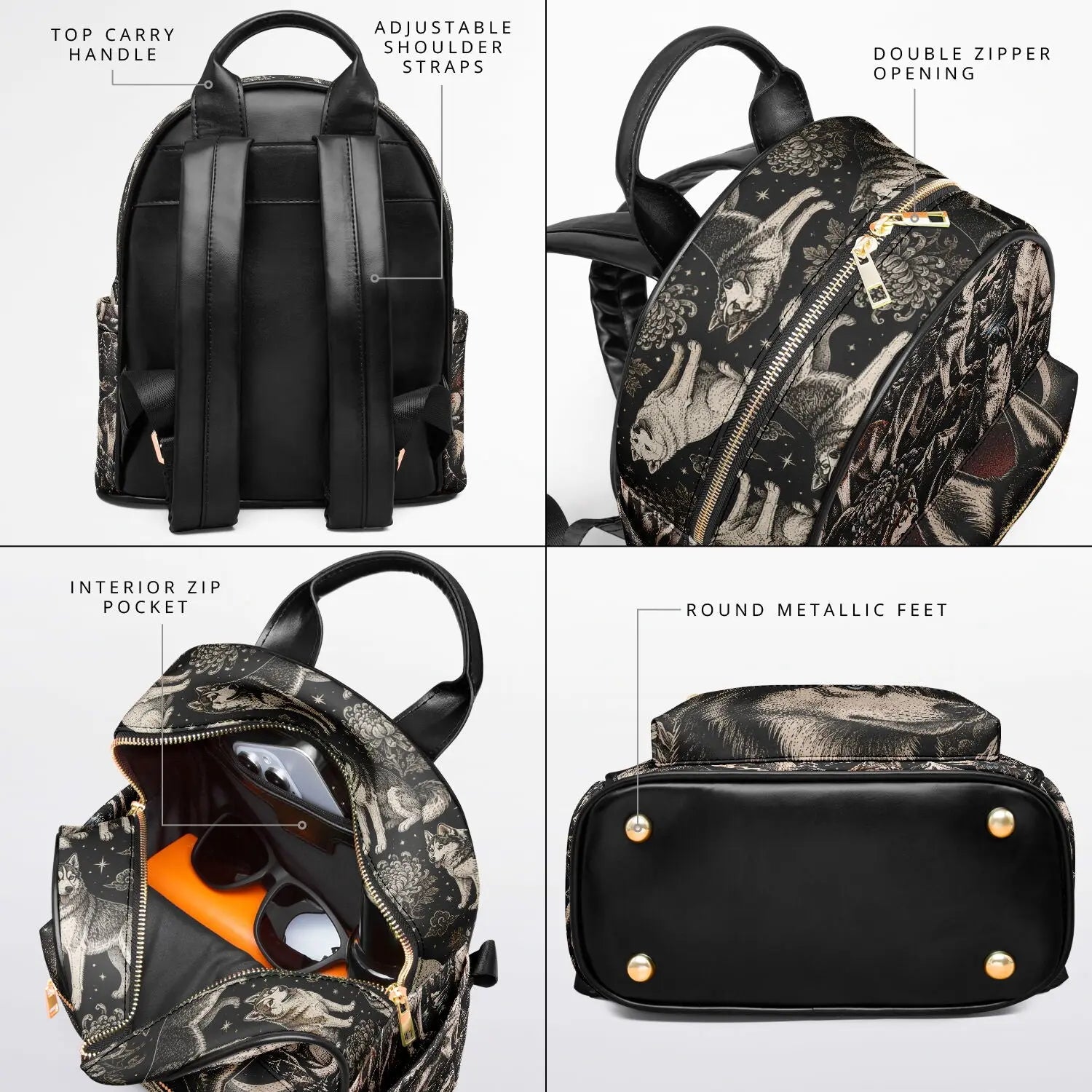 Siberian husky Mini Backpack - AOP Subliminator