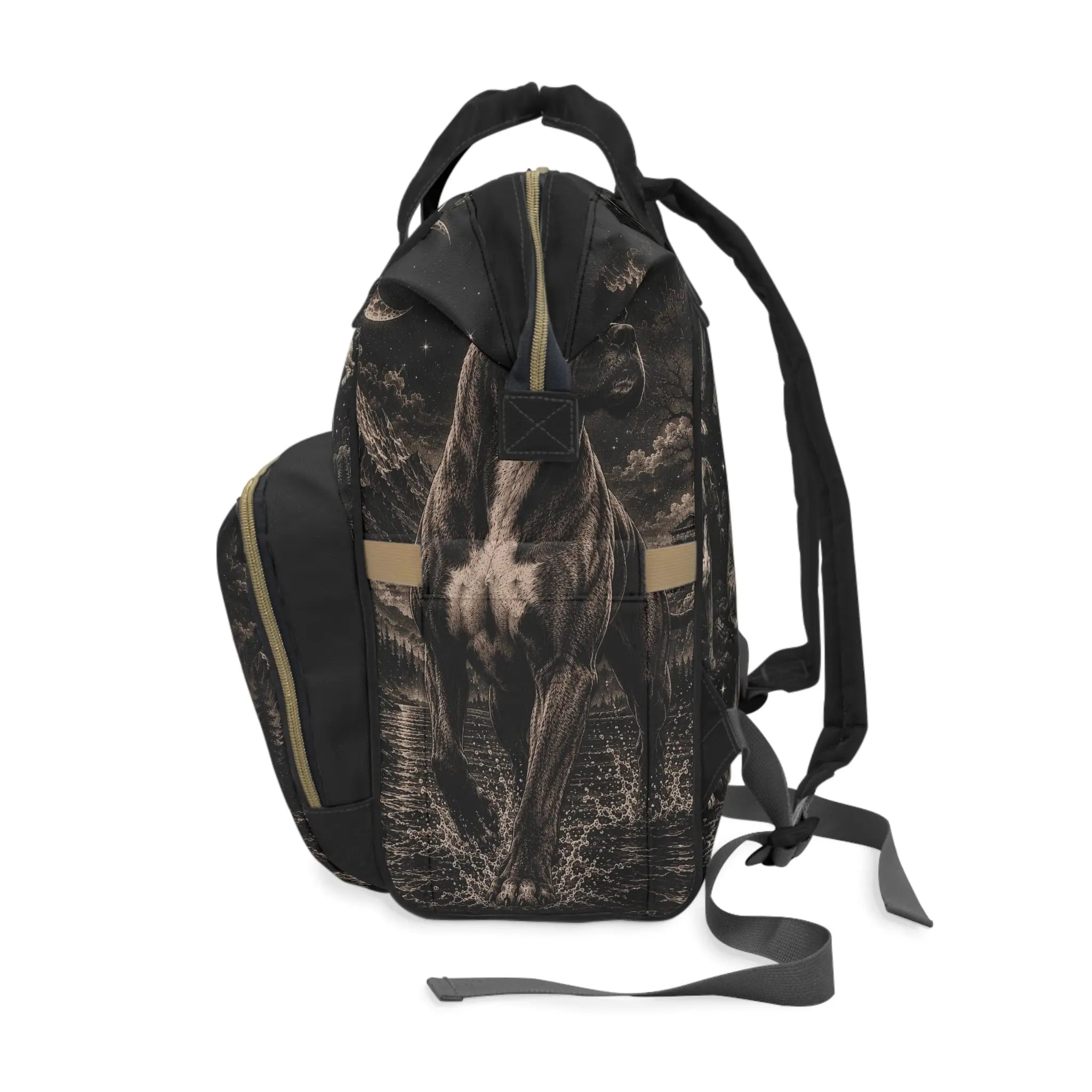 Multifunctional boxer dog back pack Printify