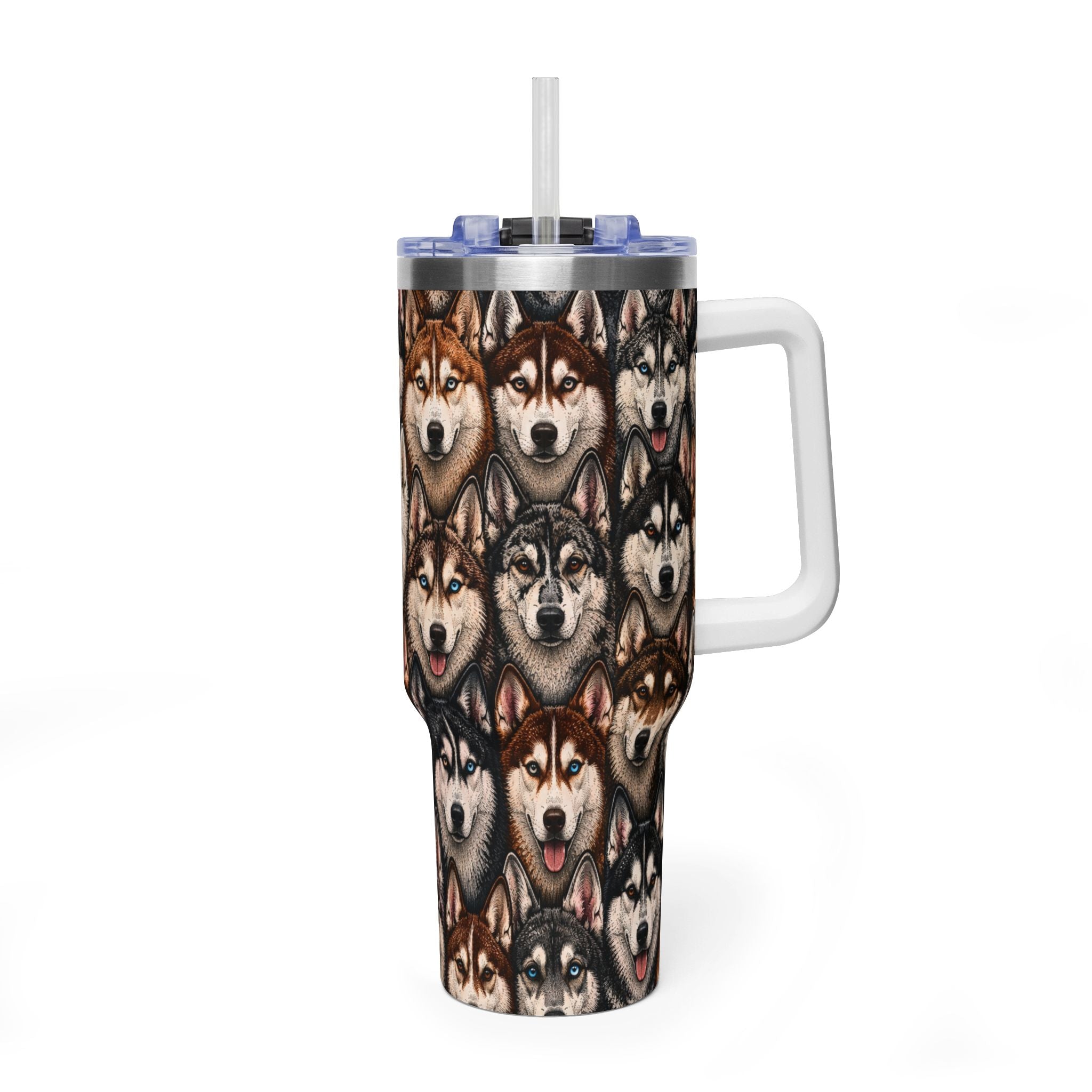 Siberian husky 40oz tumbler